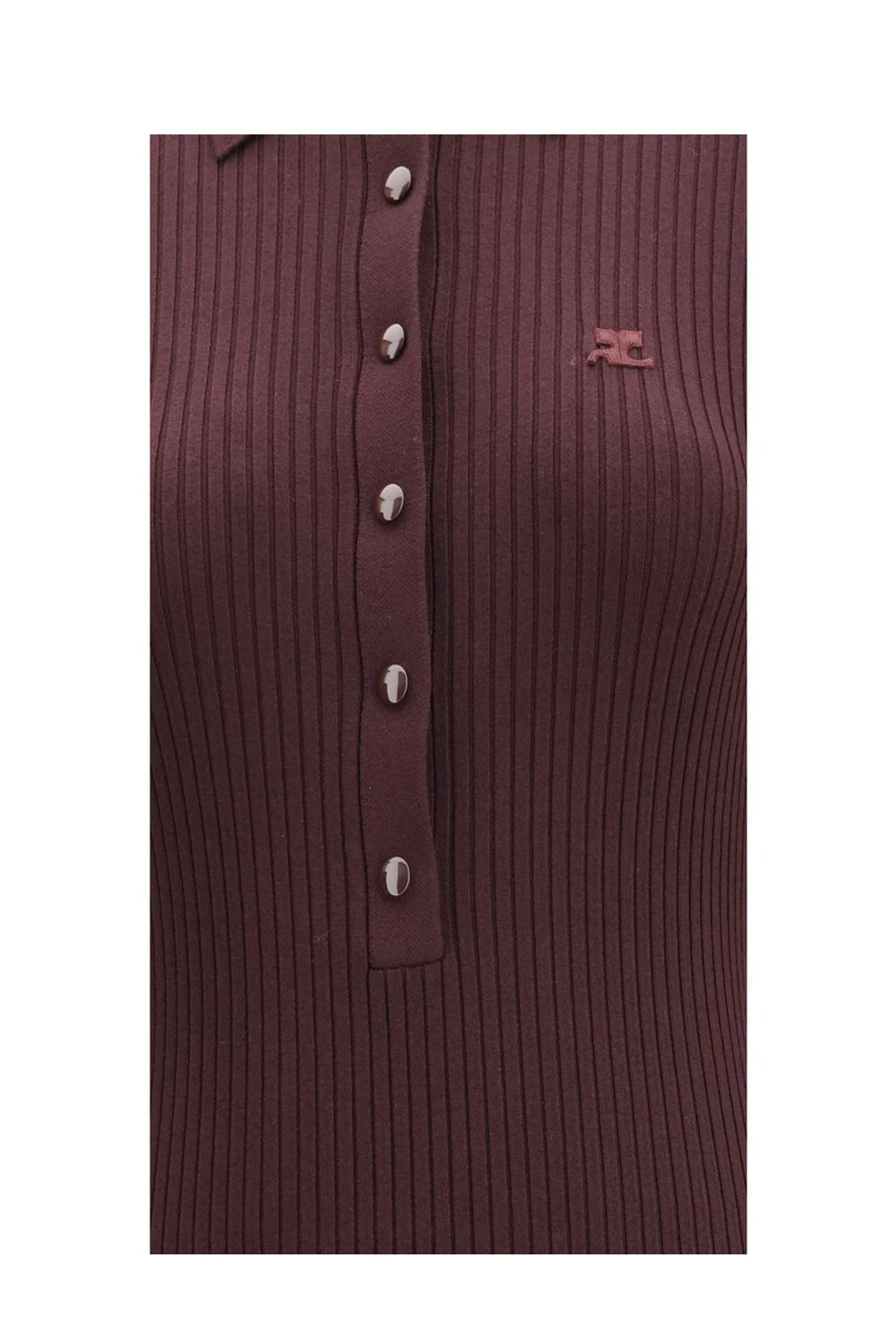 Courrèges Dresse in purple, Viscose — view 3