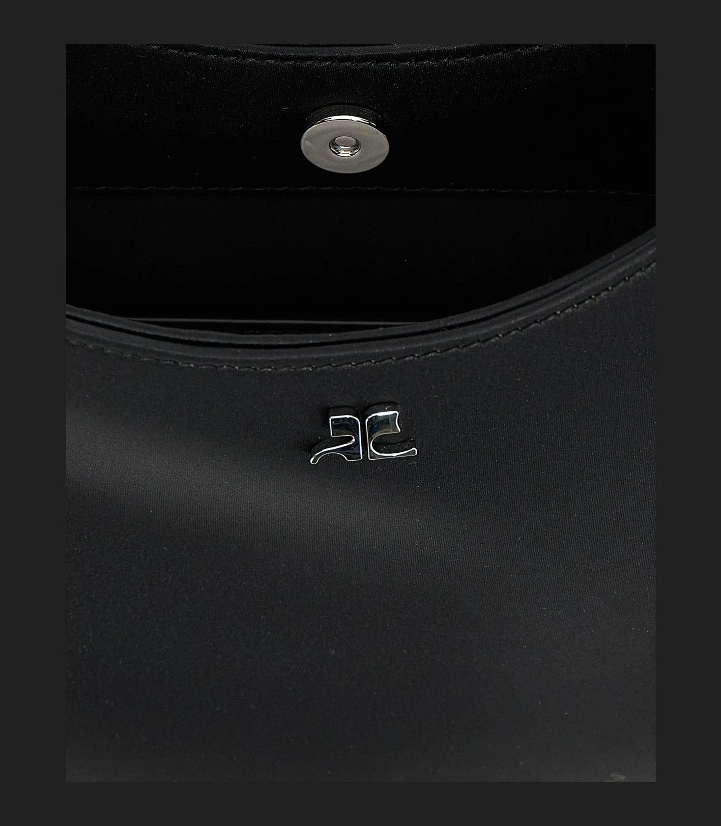 Courrèges Shopper Bag in black, Polyester — view 4