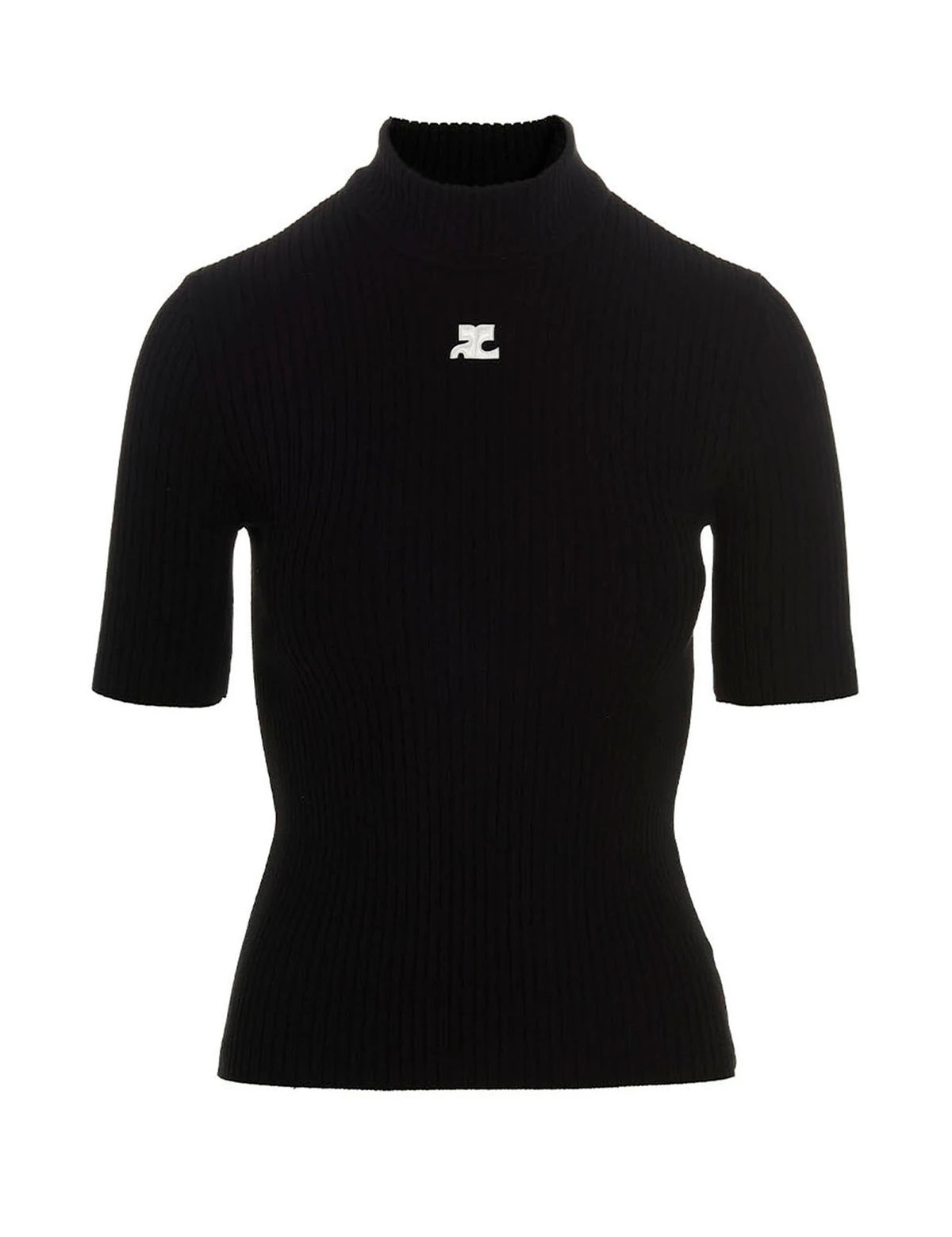 Courrèges Sweater in black, Viscose