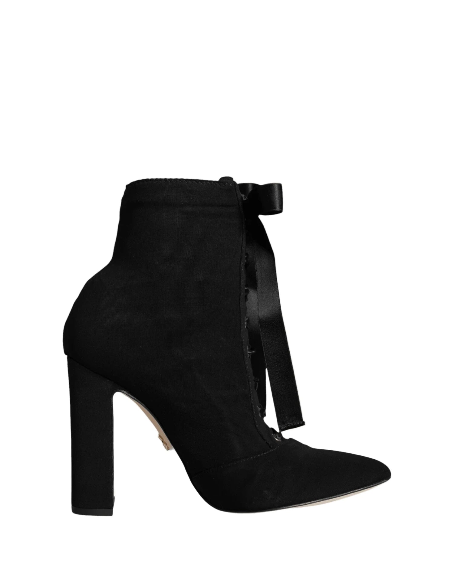 Dolce & Gabbana Black Jersey Stretch Ankle Booties Shoes Glam Steals