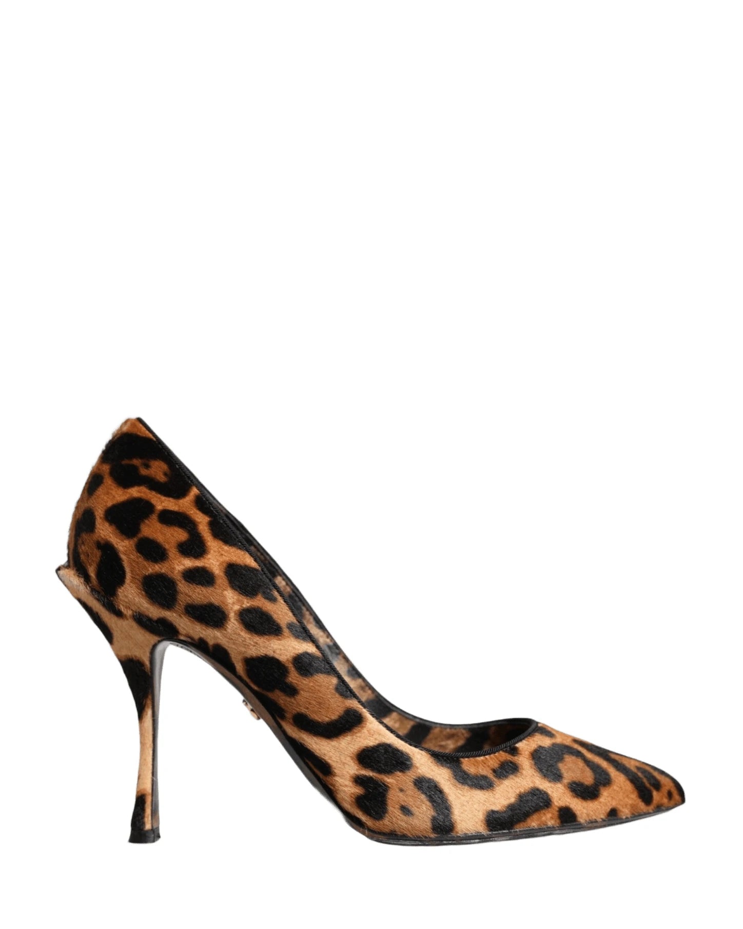 Dolce & Gabbana Brown Leopard Calf Hair Heels Pumps Shoes Heels