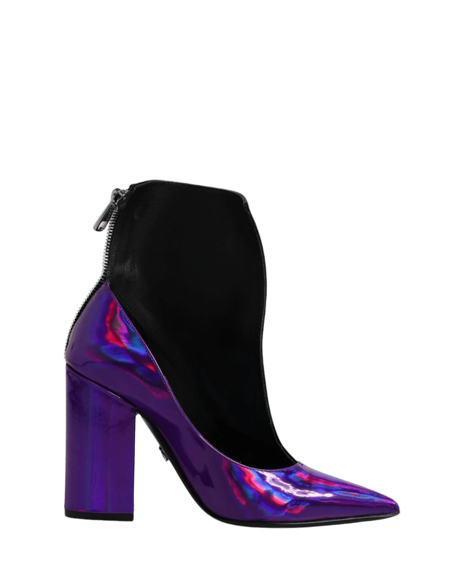 Dolce & Gabbana Purple Pointed Ankle Boots Shoes Boots