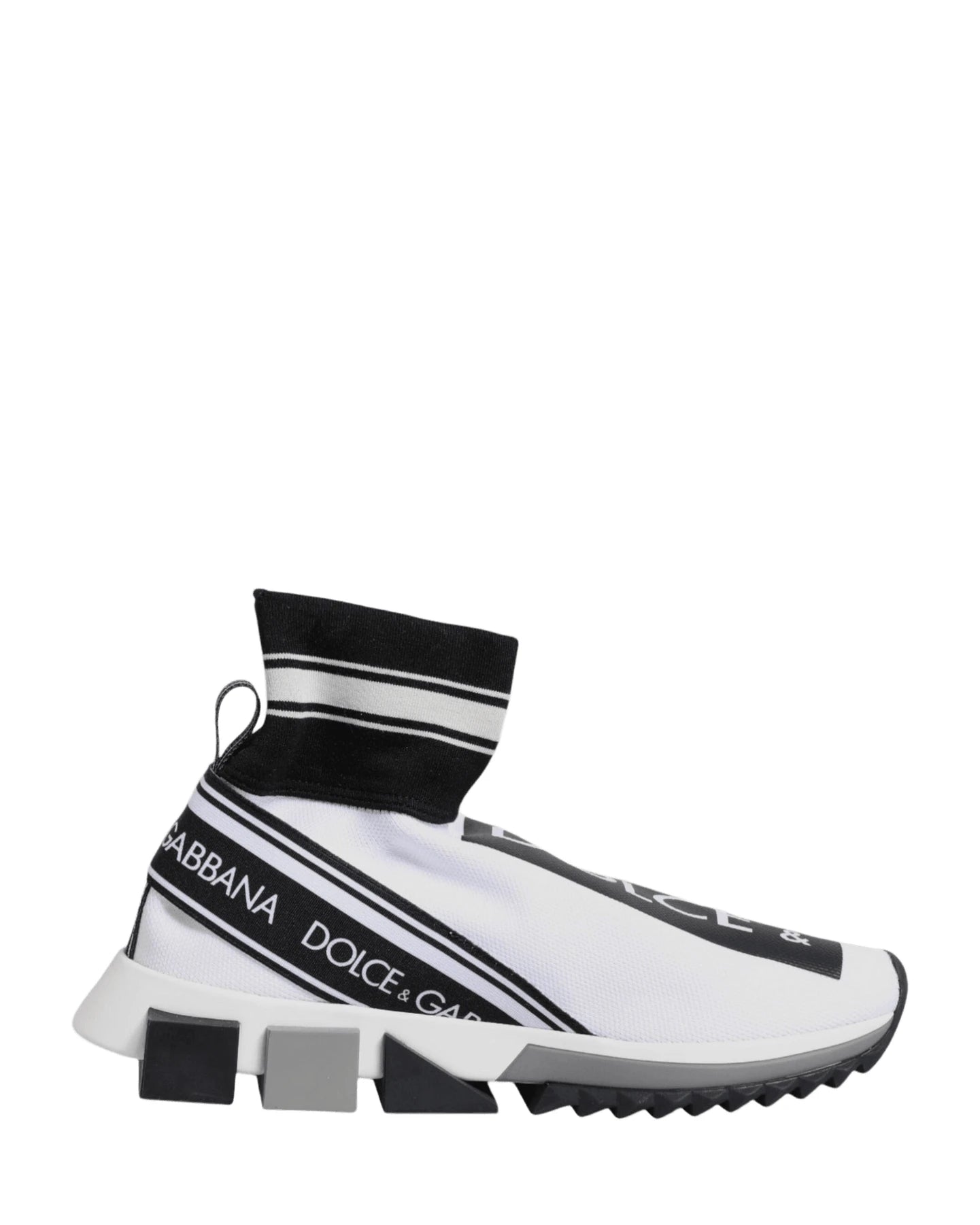 Dolce & Gabbana Black Sorrento Socks Sneakers Shoes Sneakers