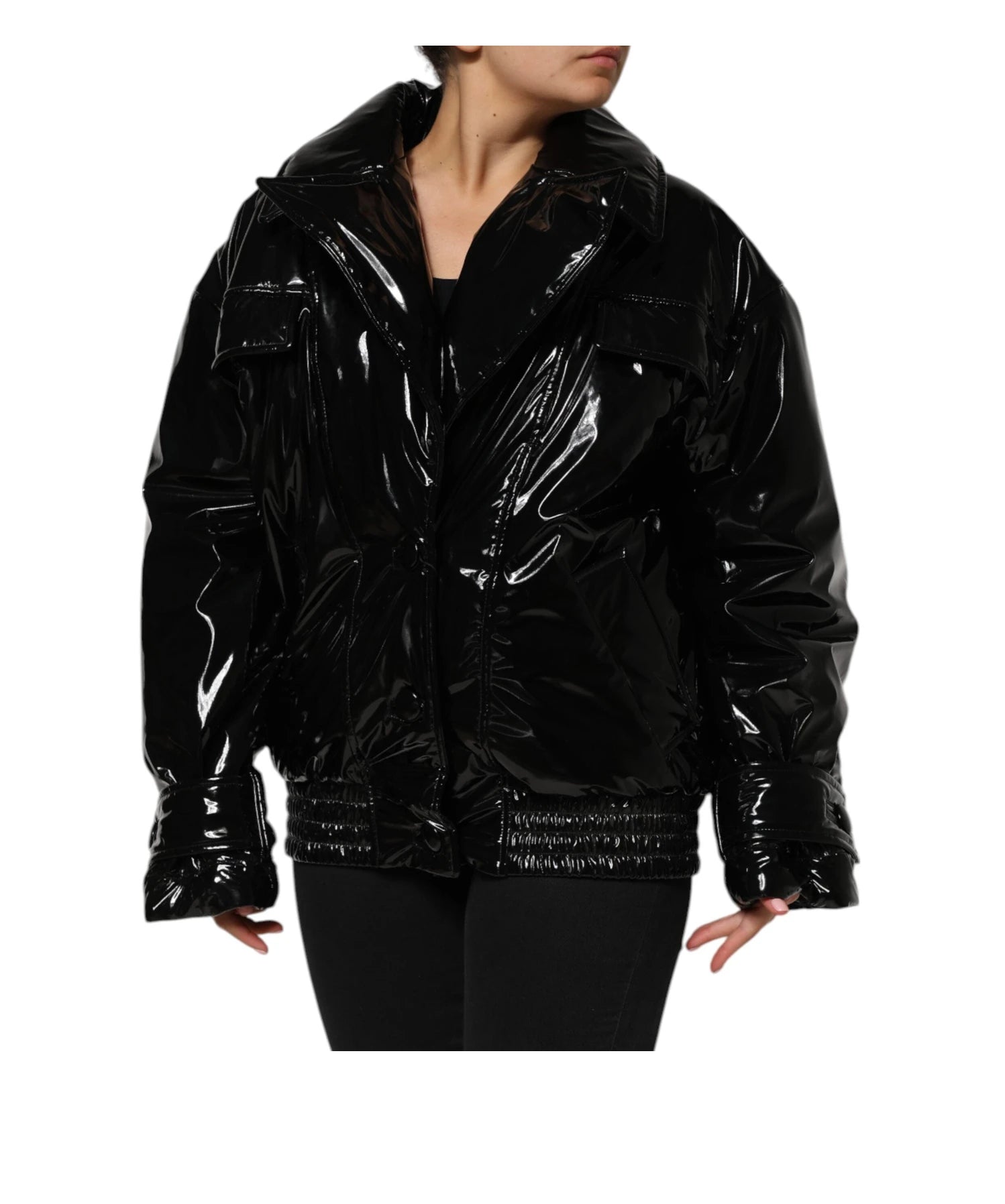 Dolce & Gabbana Bomber Jacket in black, Polyester โ view 3