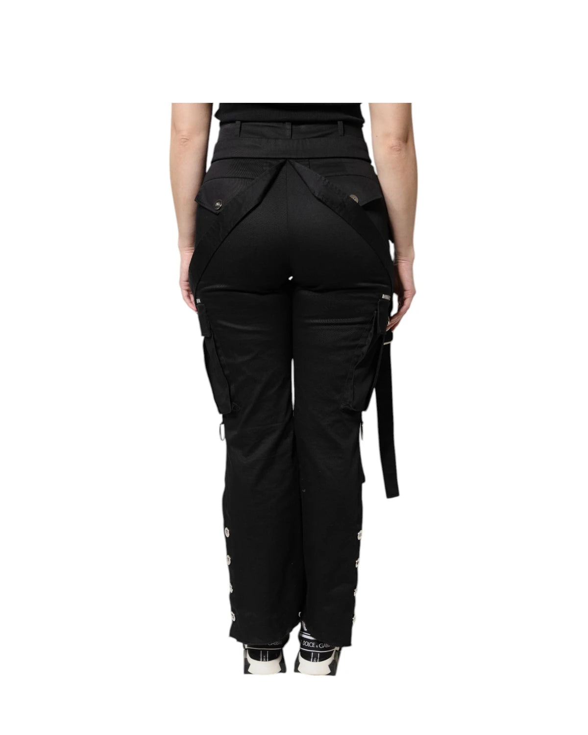 Dolce & Gabbana Cargo Pant in black, Cotton — view 4