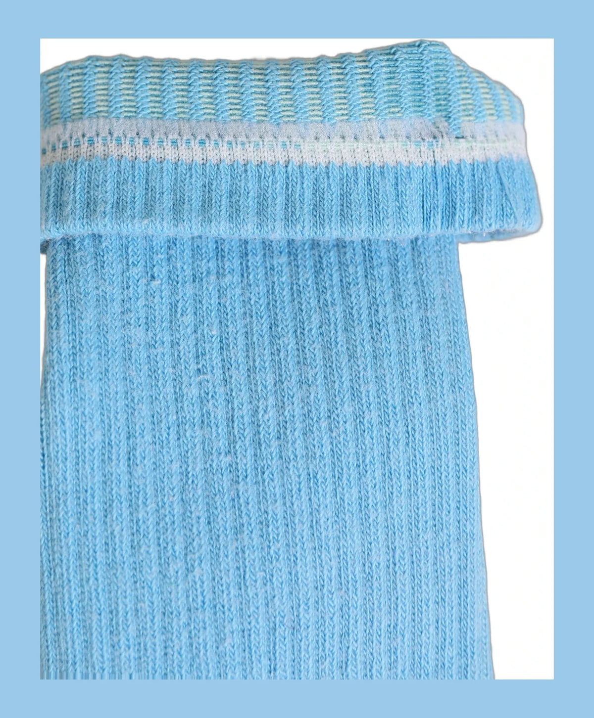 Dolce & Gabbana Crew Sock in blue, Cotton — view 5