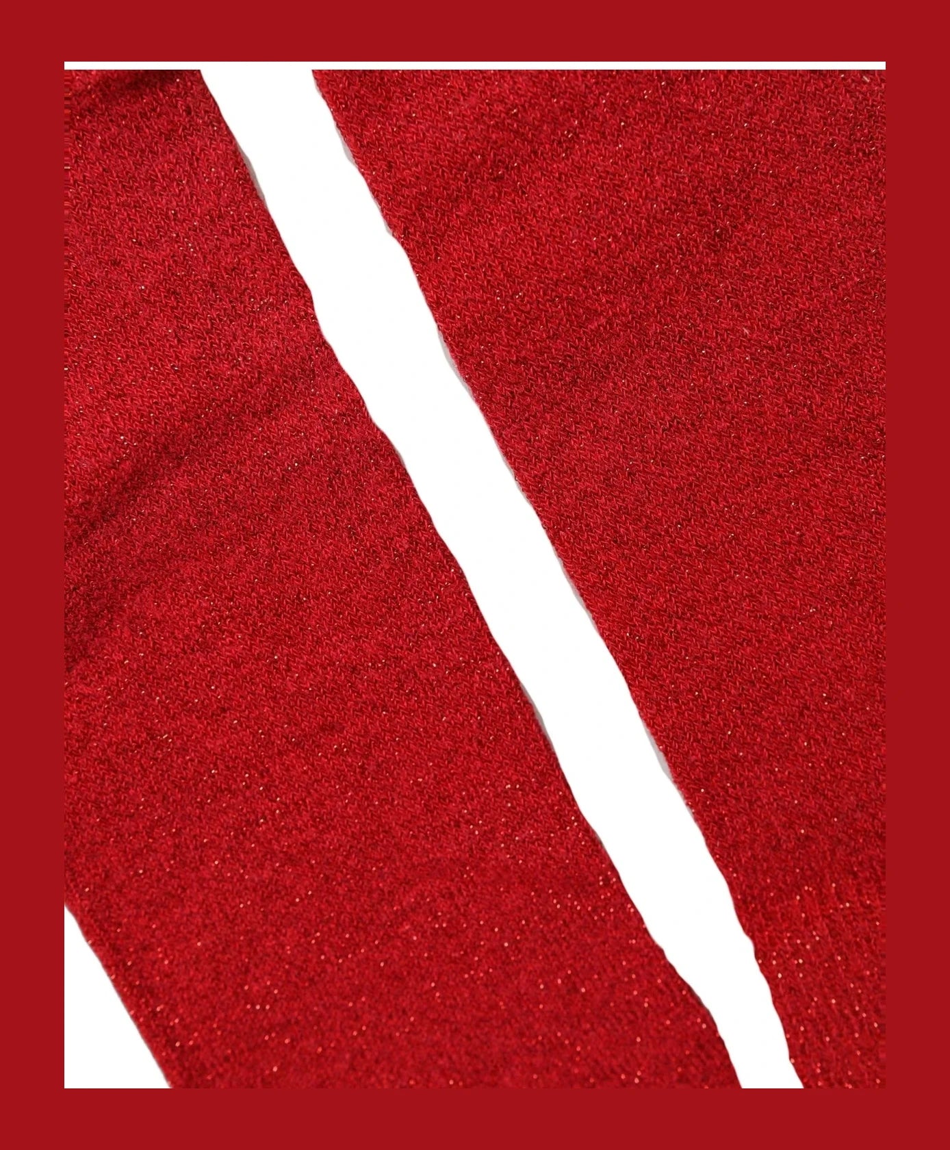 Dolce & Gabbana Crew Sock in red, Viscose