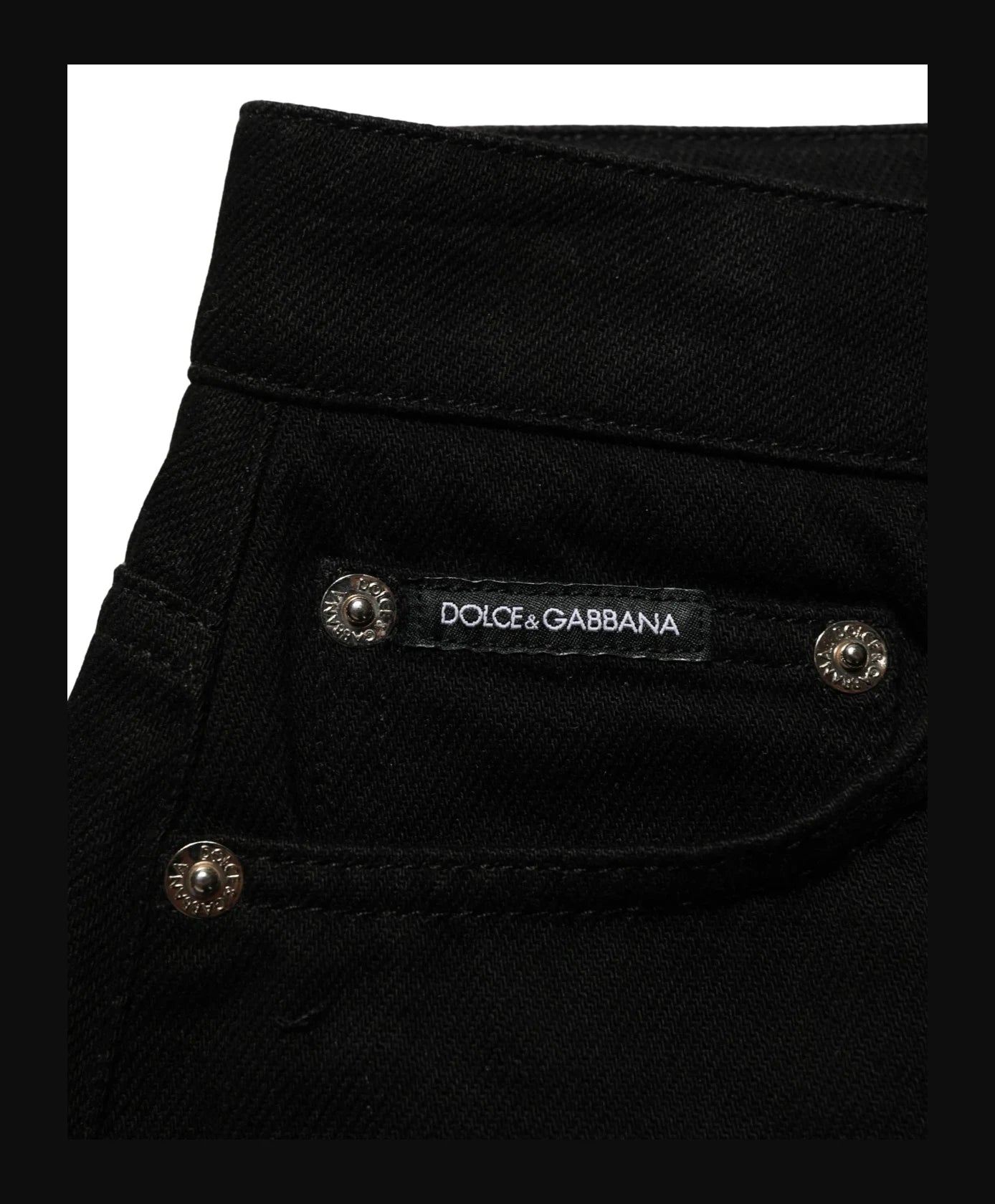 Dolce & Gabbana Denim Short in black, Cotton