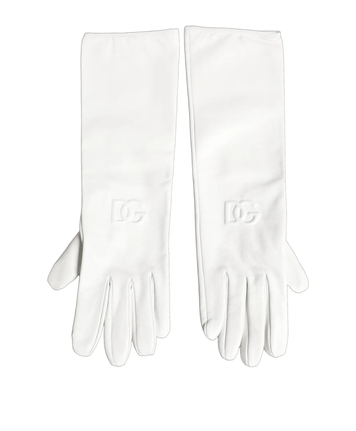 Dolce & Gabbana Gloves & Mitten in white, Genuine Leather