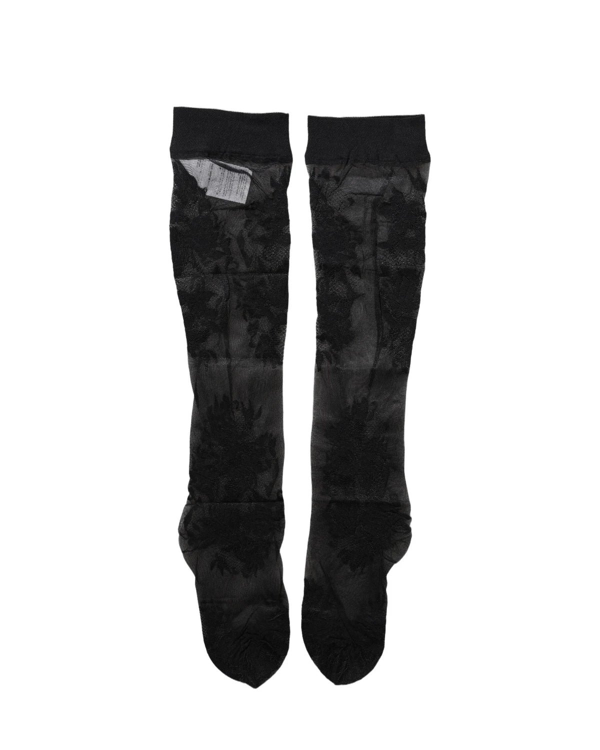 Dolce & Gabbana Hold Up Sock in black, Nylon — view 3