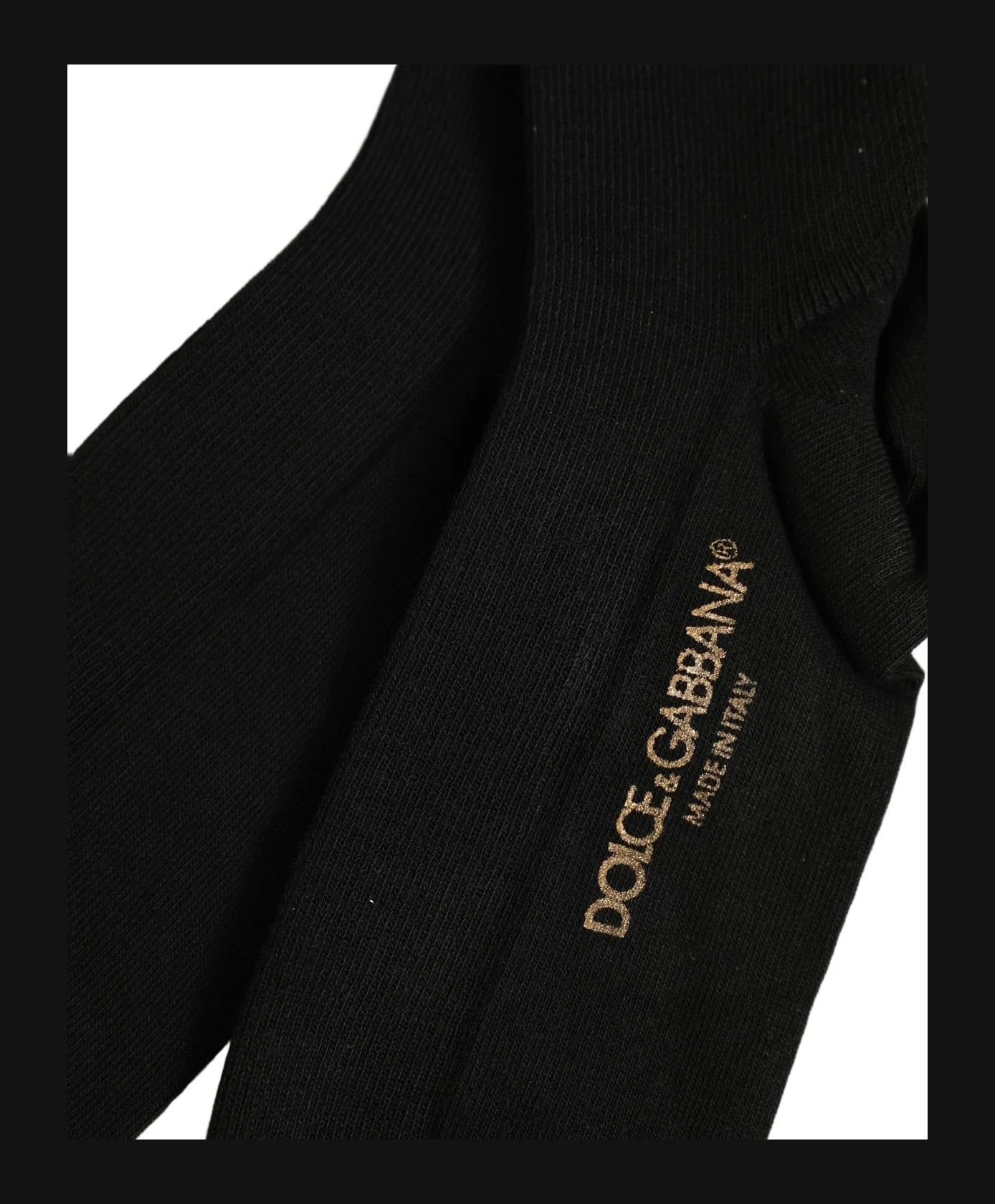 Dolce & Gabbana Knee Sock in black, Viscose