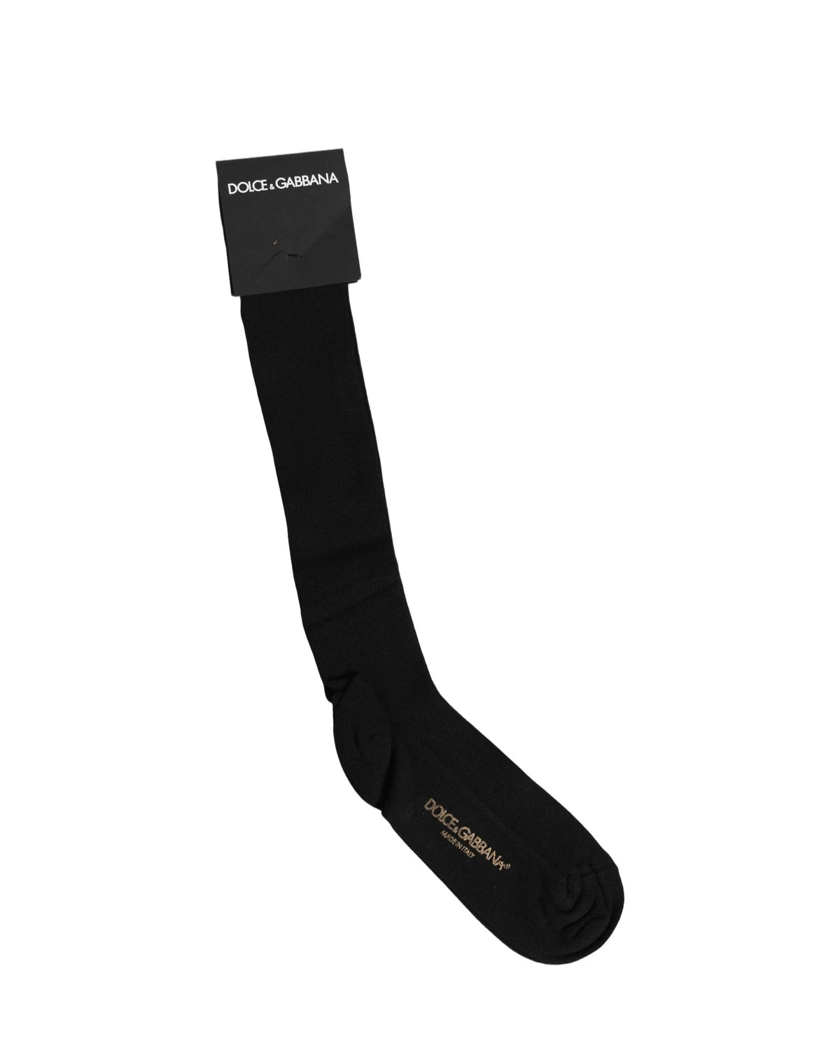 Dolce & Gabbana Knee Sock in black, Viscose — view 2