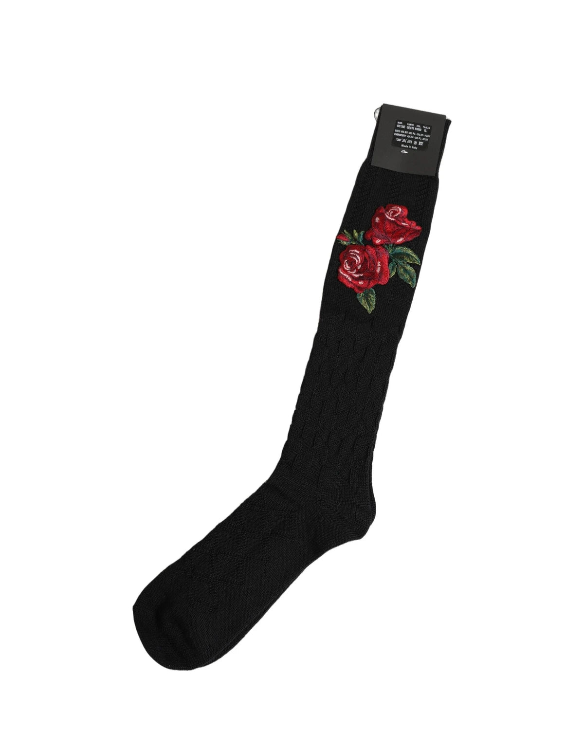 Dolce & Gabbana Knee Sock in black, Wool