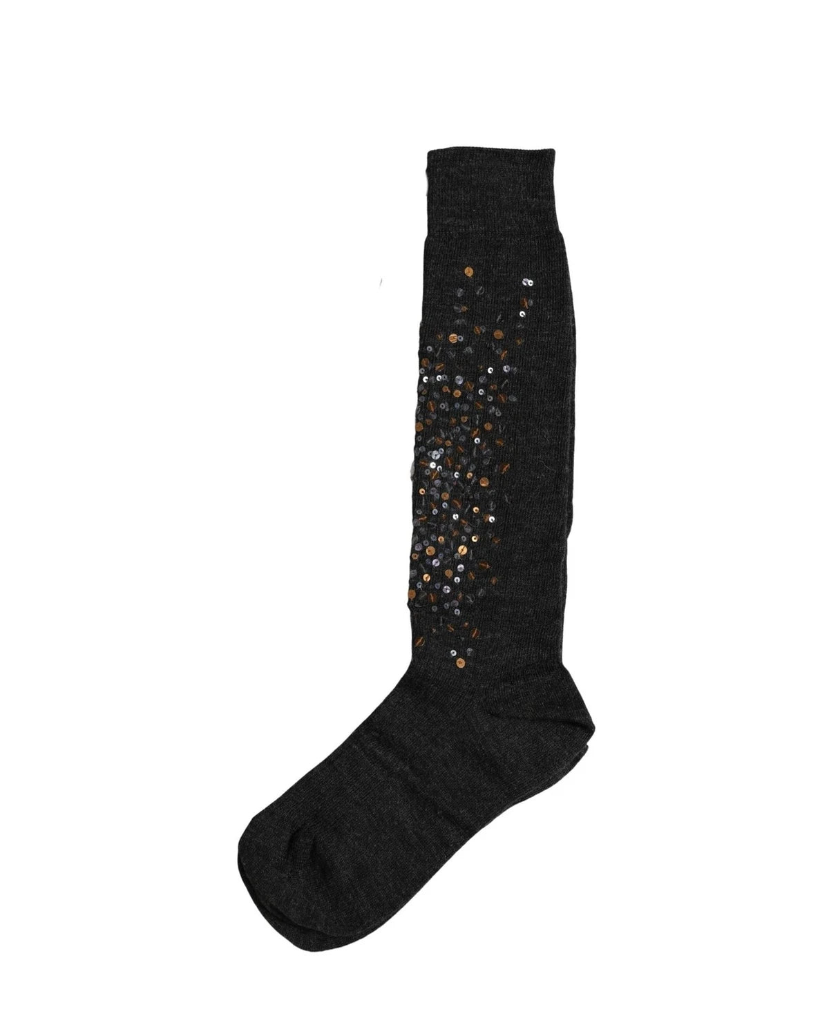 Dolce & Gabbana Knee Sock in gray, Wool — view 2