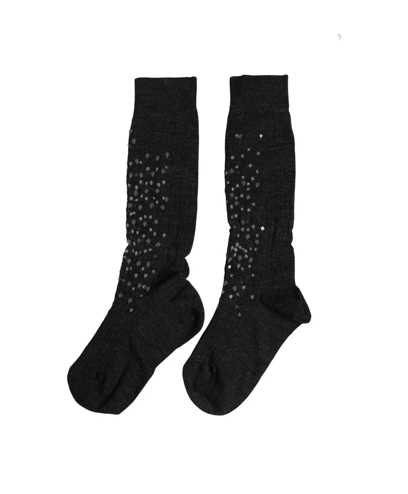 Dolce & Gabbana Knee Sock in gray, Wool — view 2