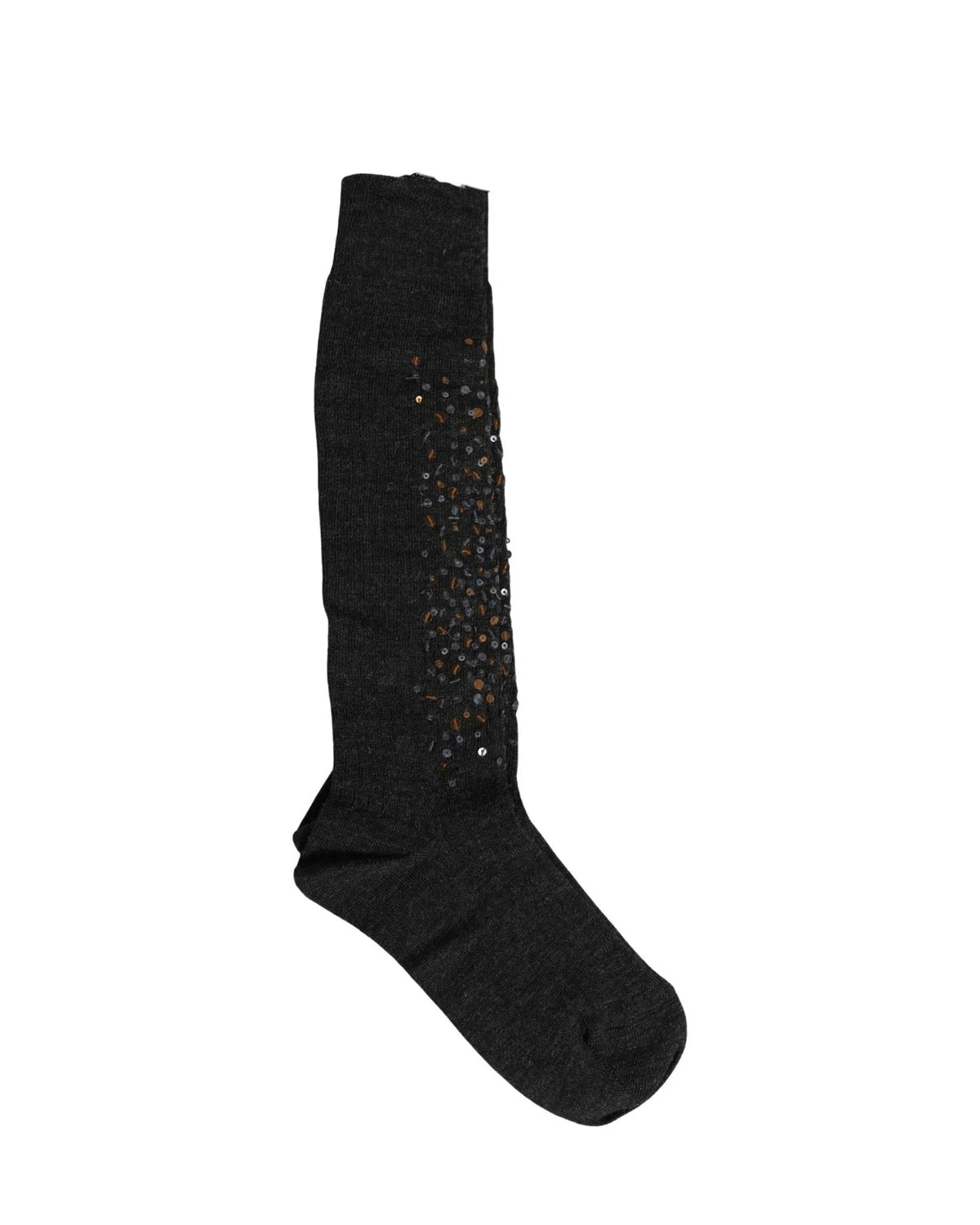 Dolce & Gabbana Knee Sock in gray, Wool — view 3