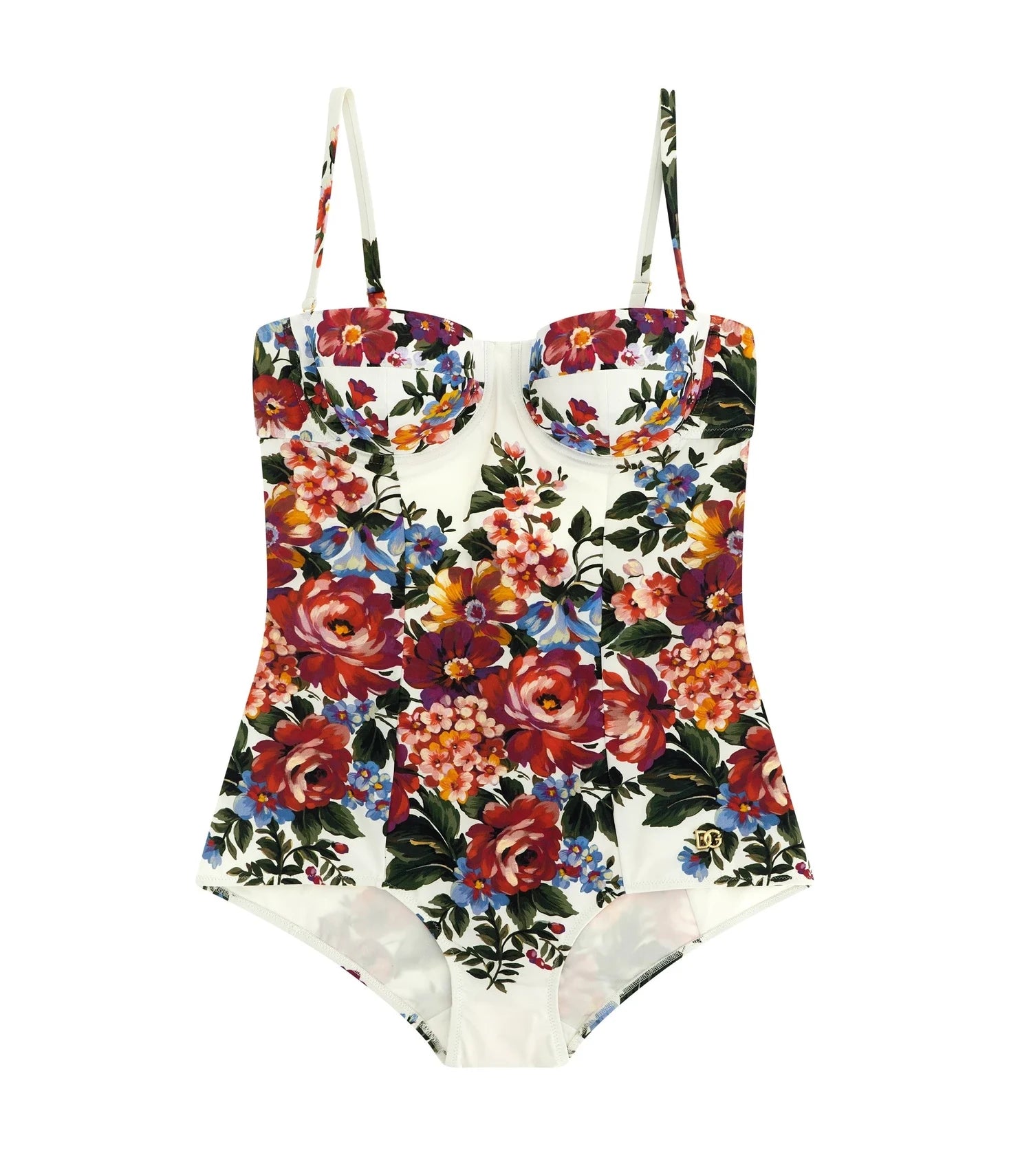 Dolce & Gabbana One-Piece Swimsuit in white, Polyamide