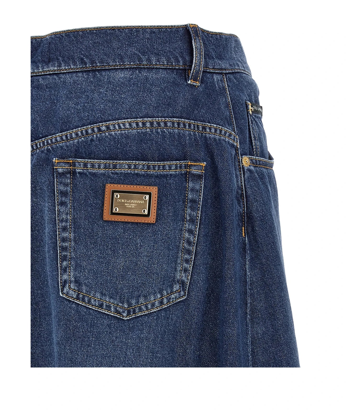 Dolce & Gabbana Skirt in blue, Cotton — view 4