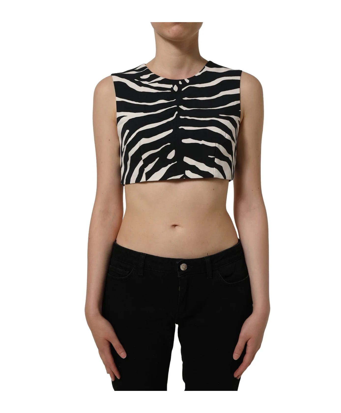 Dolce & Gabbana Tank Top in black, Viscose — view 3