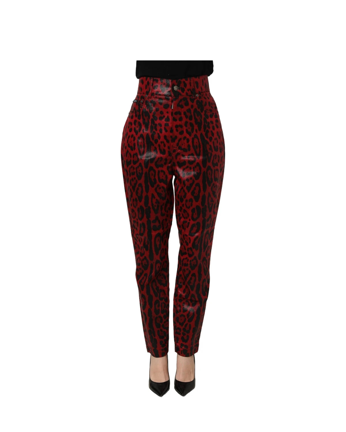 Dolce & Gabbana Trouser in red, Cotton — view 3