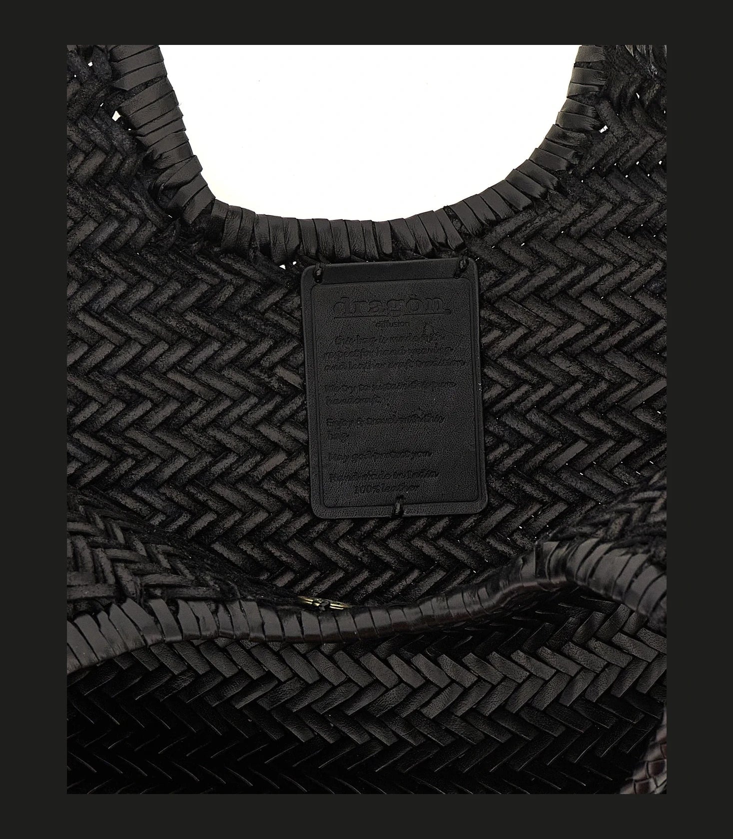 Dragon Diffusion Tote Bag in black, Cow Leather — view 4