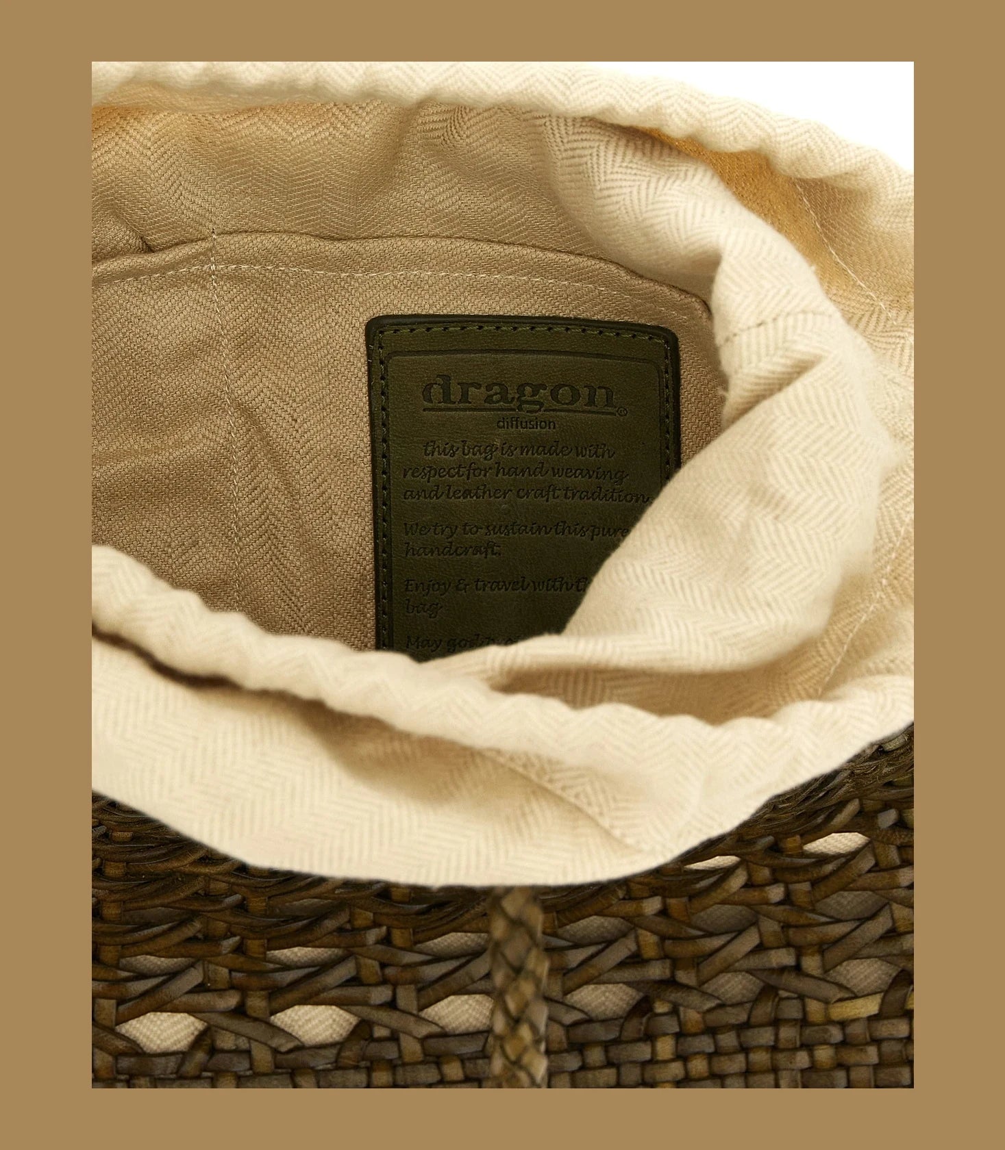 Dragon Diffusion Tote Bag in brown, Calfskin Leather โ view 4