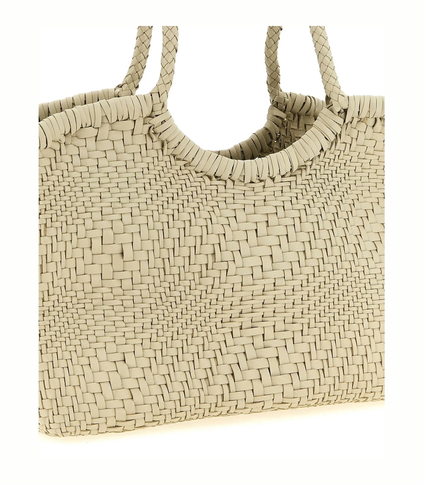 Dragon Diffusion Tote Bag in white, Calfskin Leather — view 3