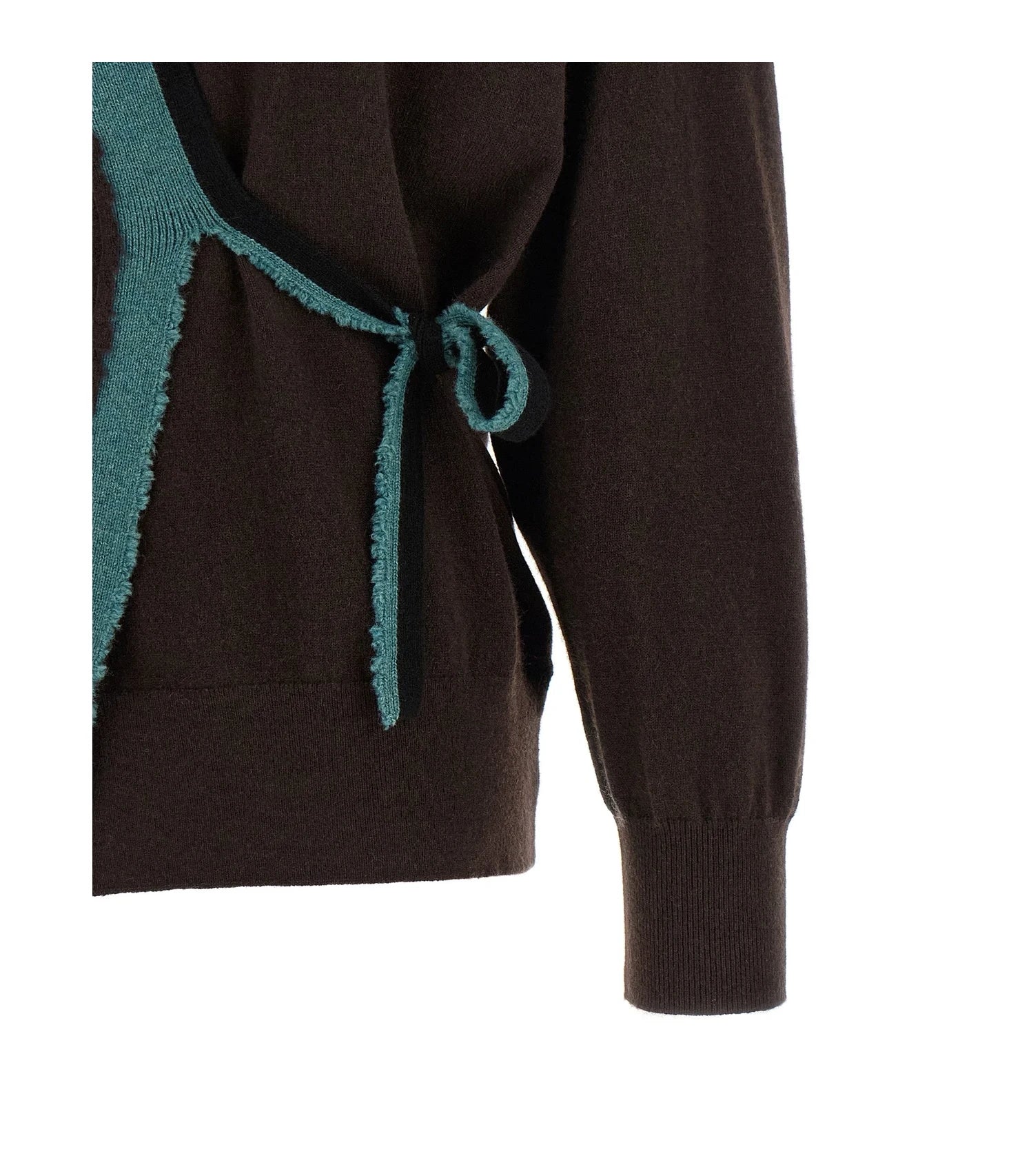Dries Van Noten Cardigan in brown, Cashmere — view 4
