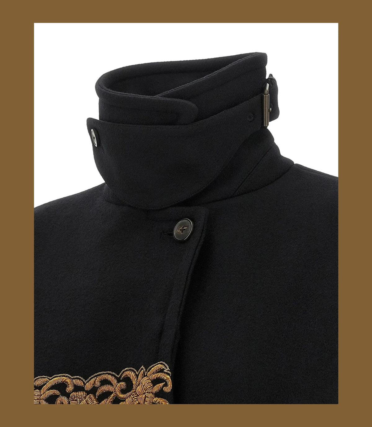 Dries Van Noten Overcoat in black, Wool — view 5