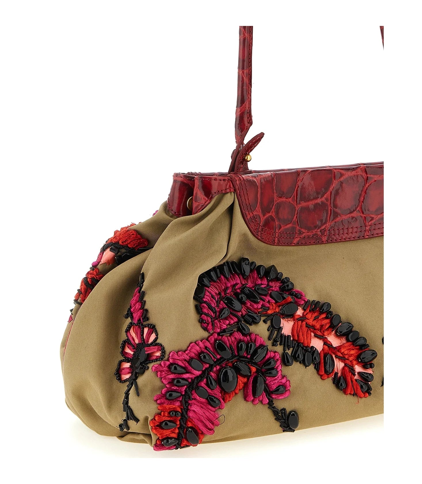 Dries Van Noten Shoulder Bag in multicolor, Cotton — view 3