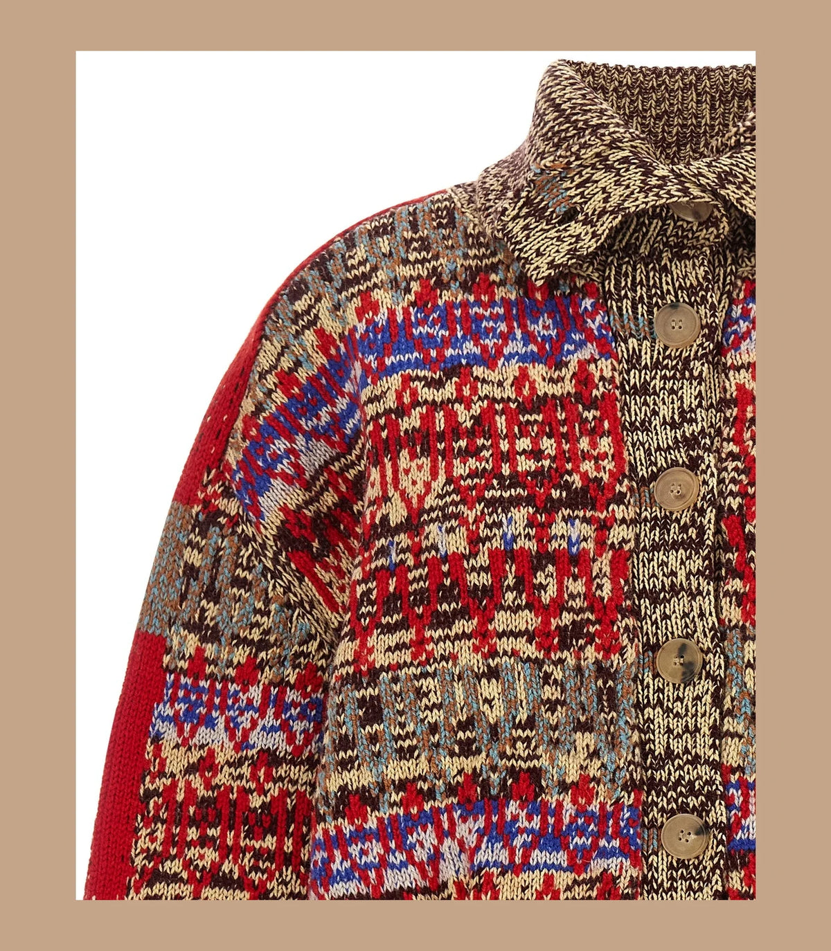 Dries Van Noten Sweater in multicolor, Wool — view 3