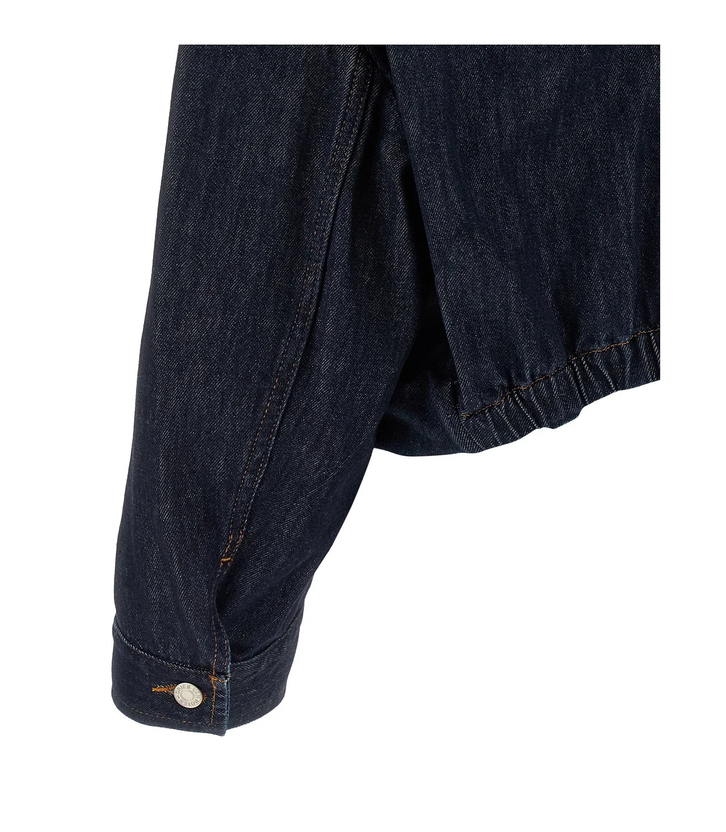 Dries Van Noten Trucker Jacket in blue, Cotton — view 4