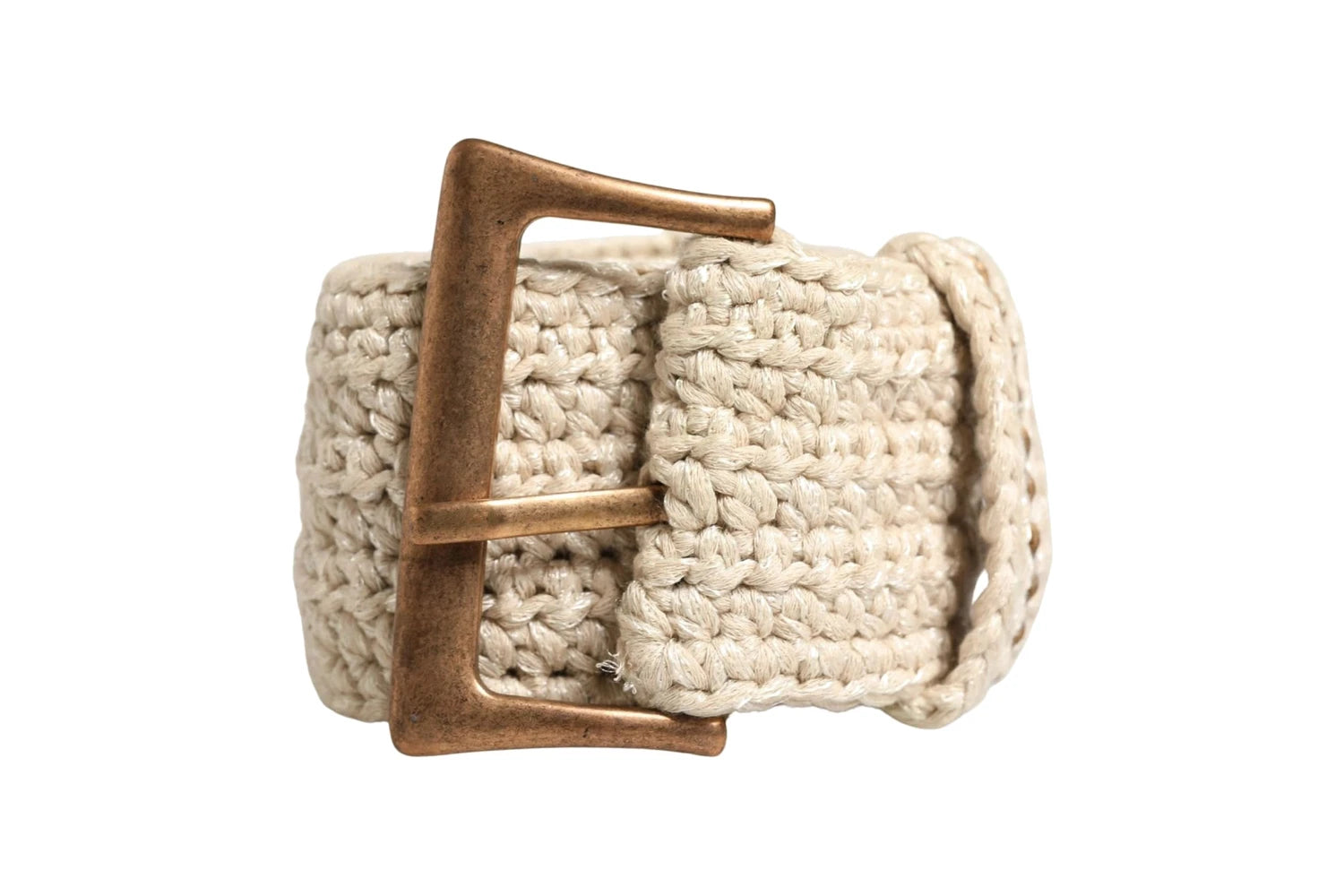 Ermanno Scervino Belts in beige, Cotton Nylon — view 3