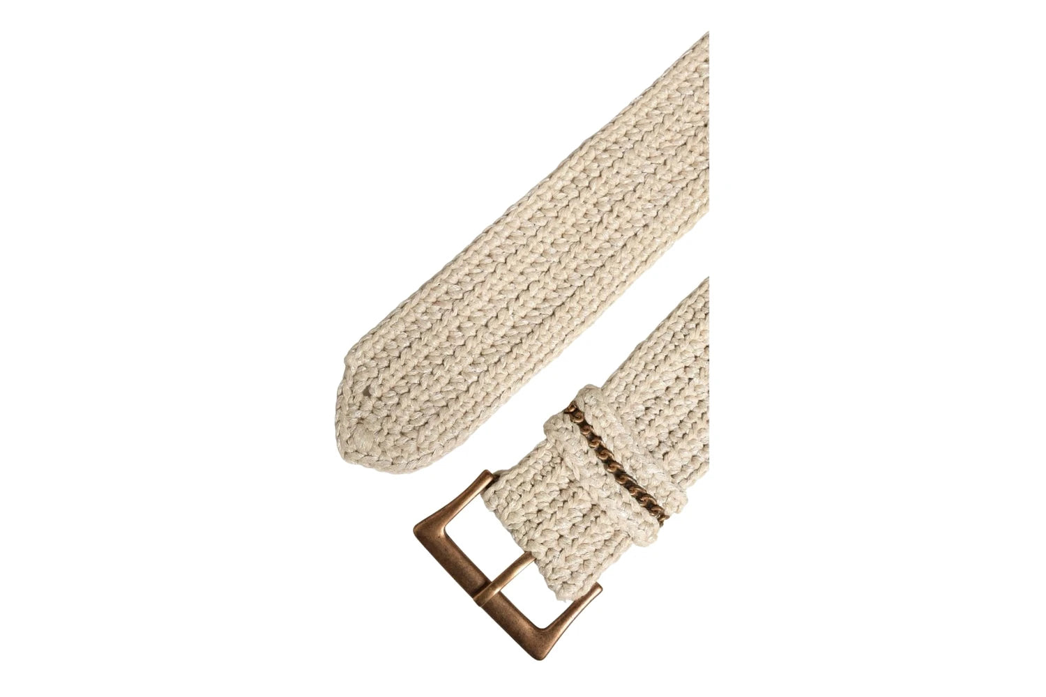 Ermanno Scervino Belts in beige, Cotton Nylon — view 7
