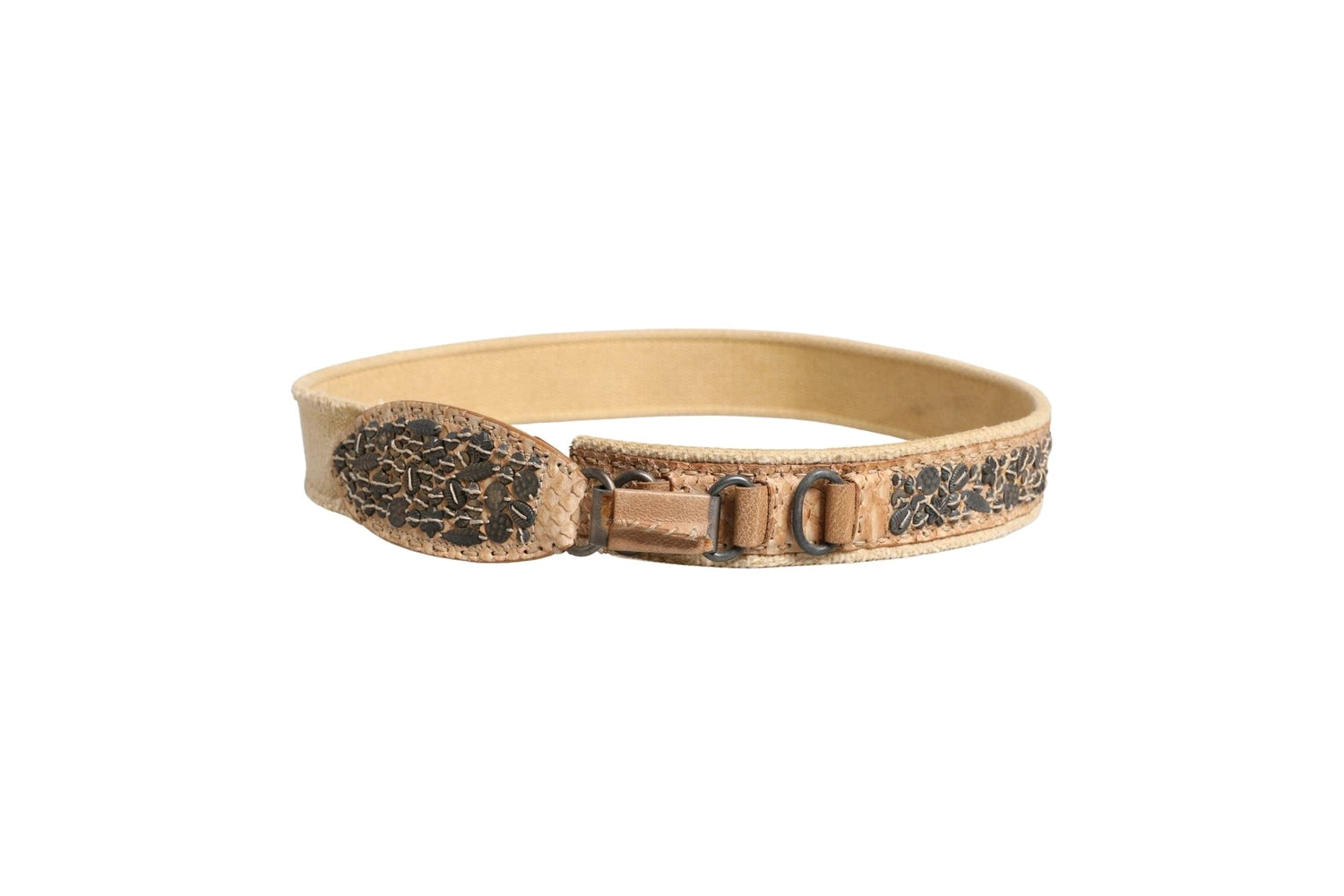 Ermanno Scervino Belts in beige, Leather