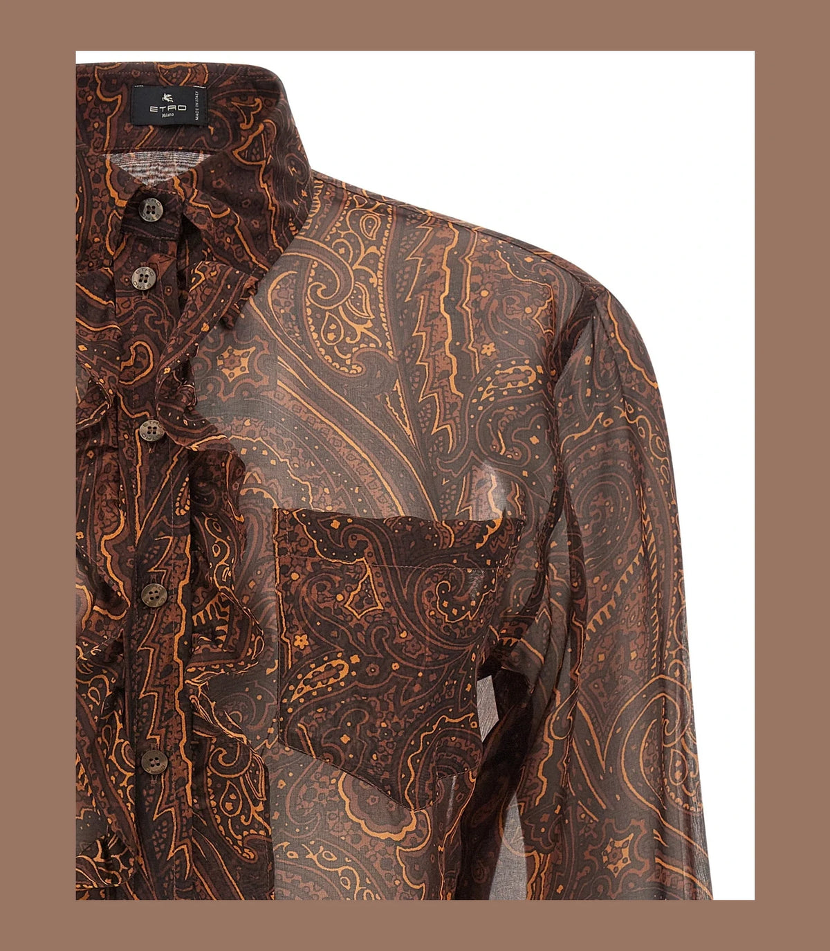 Etro Blouse in brown, Silk — view 3