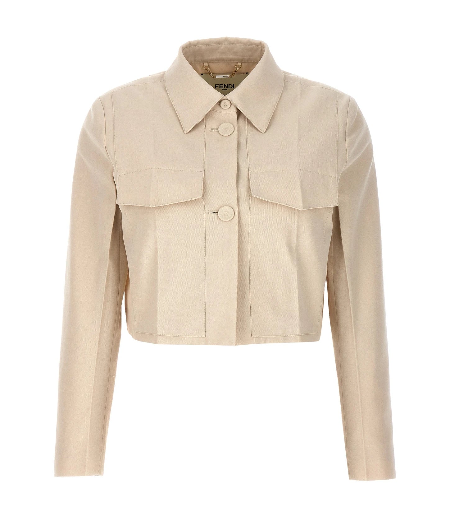 Fendi Bolero Jacket in beige, Wool