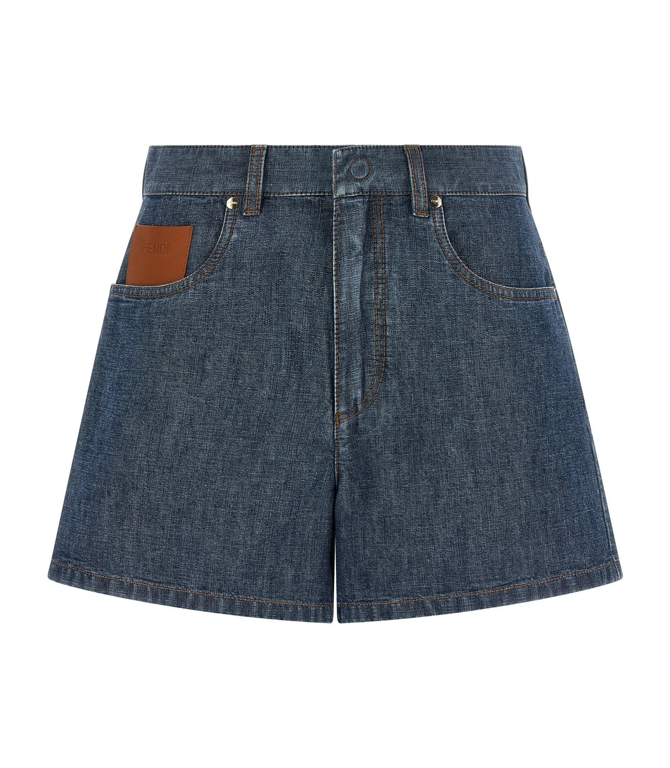Fendi Denim Short in blue, Cotton