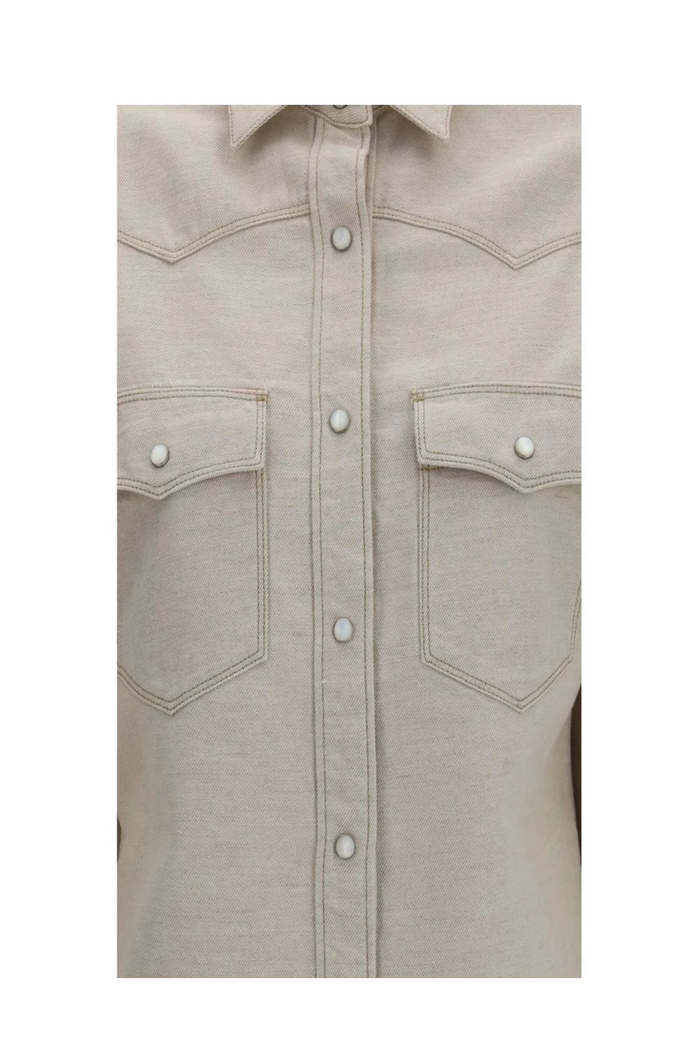 Fendi Dress Shirt in beige, Cotton — view 3
