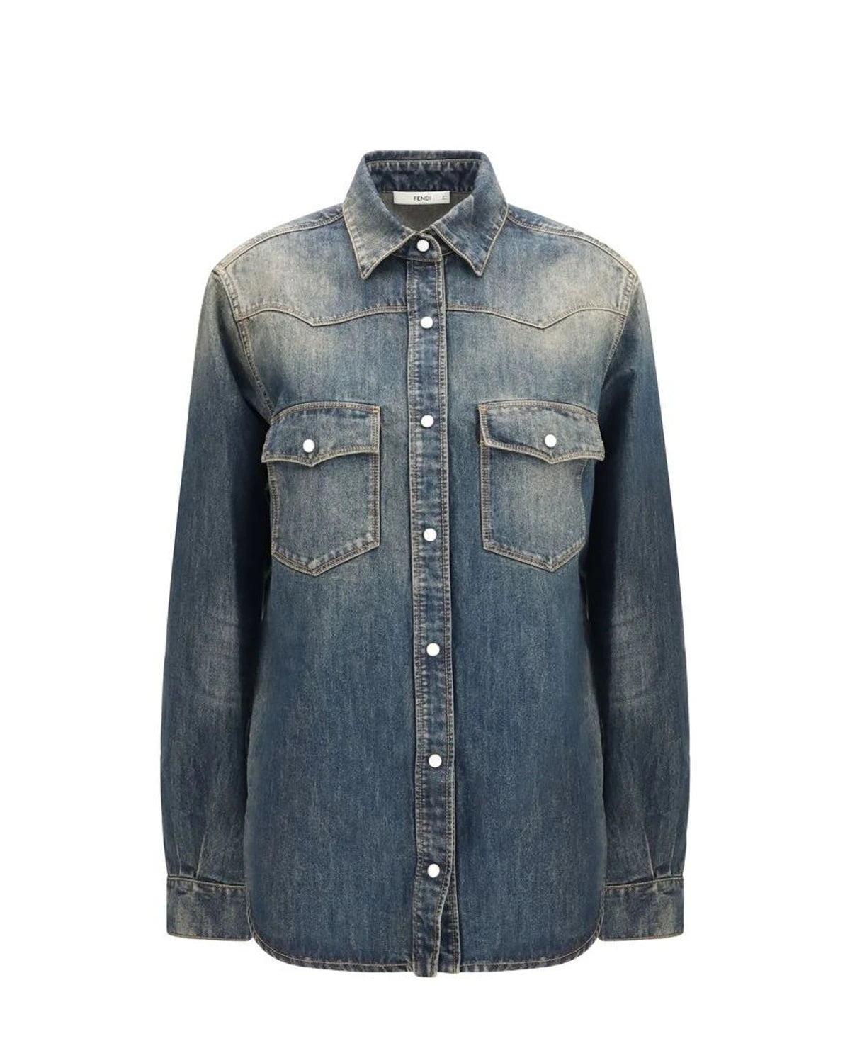 Fendi Dress Shirt in blue, Cotton