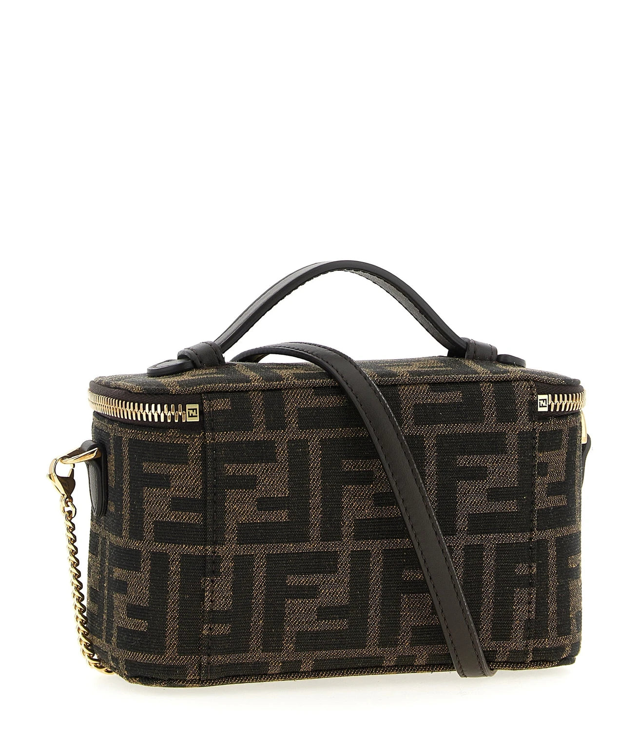 Fendi Makeup Bag in brown, Polyester — view 2