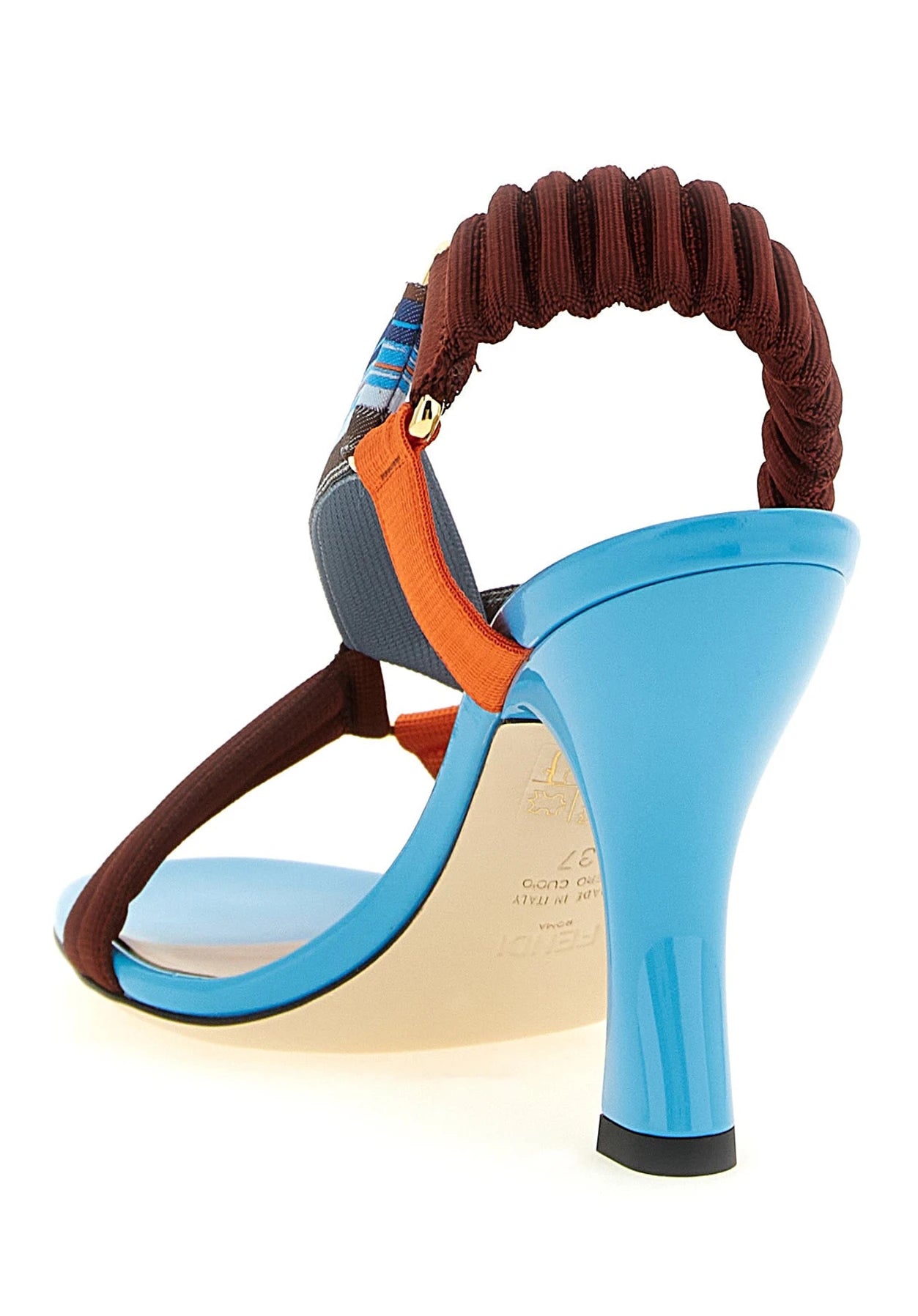 Fendi Sandals in multicolor, Viscose — view 3