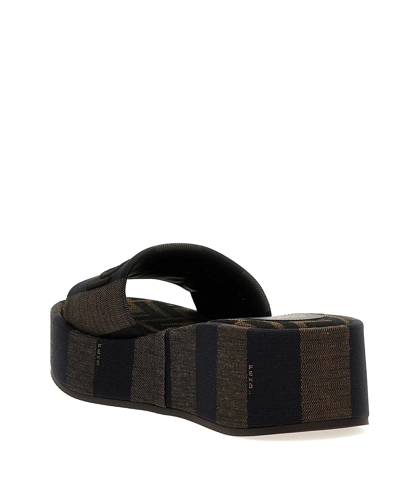 Fendi Slides in brown, Cotton — view 3