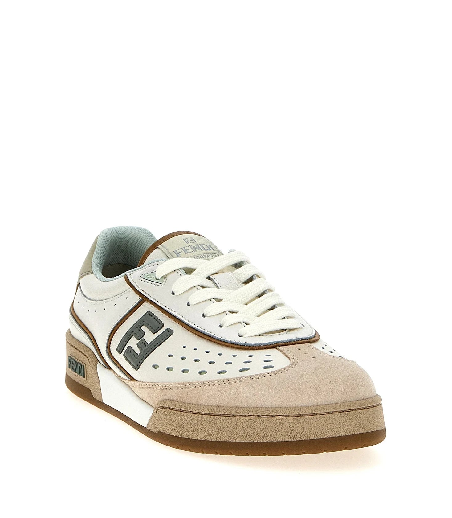 Fendi Sneakers in beige, Leather — view 2