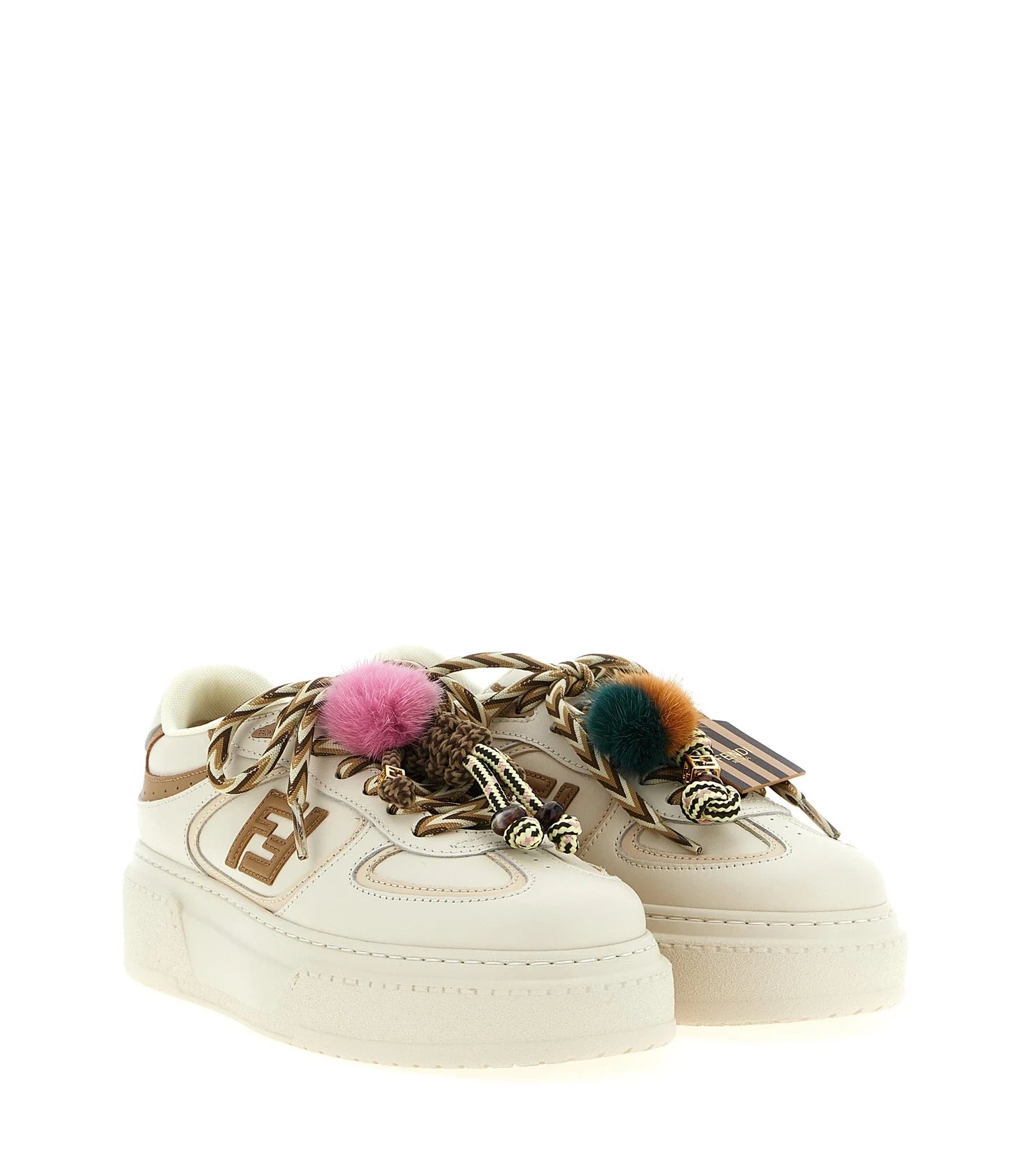 Fendi Sneakers in multicolor, Calfskin Leather — view 2
