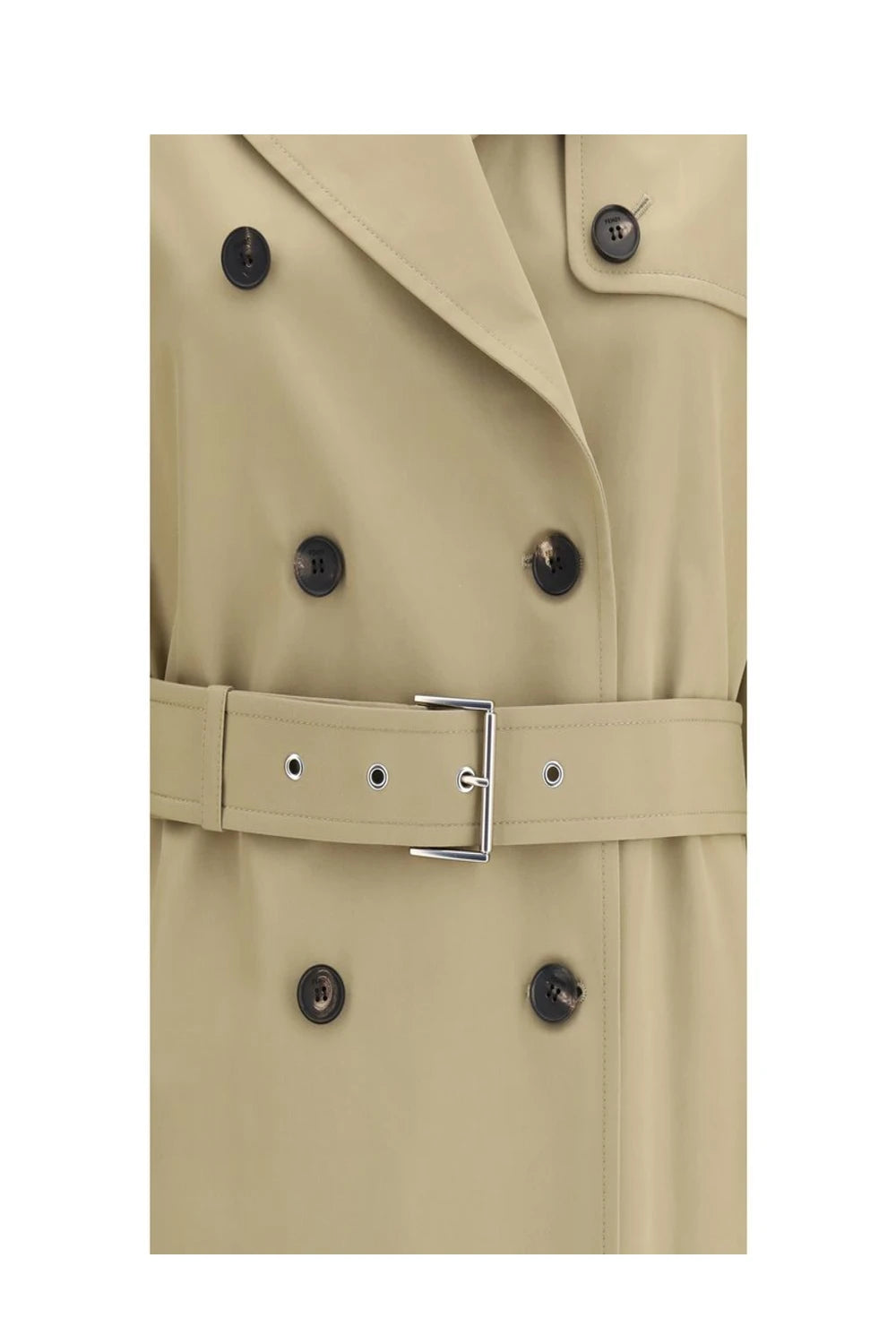 Fendi Trench Coat in beige, Cotton — view 3
