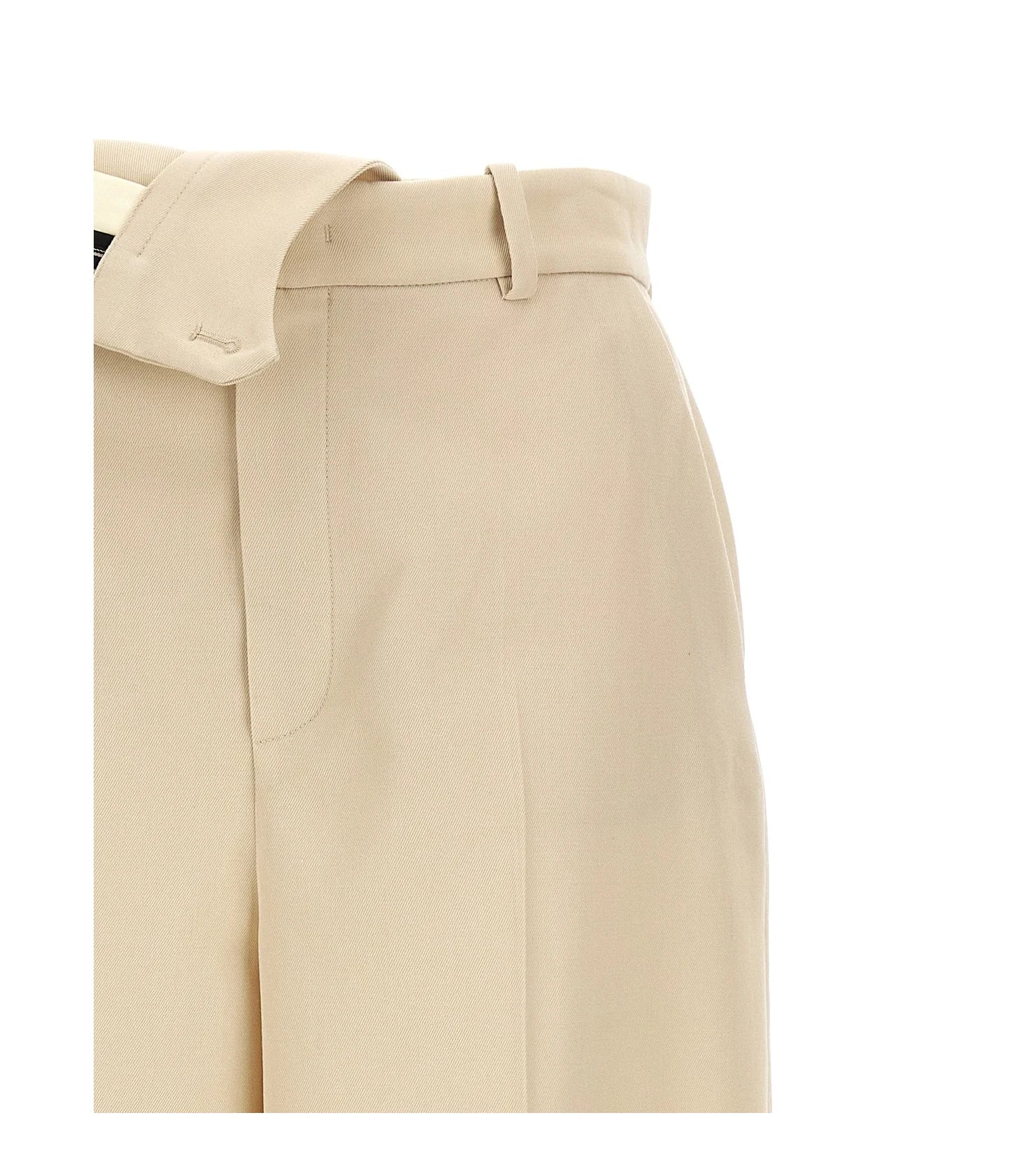 Fendi Trouser in beige, Wool — view 3