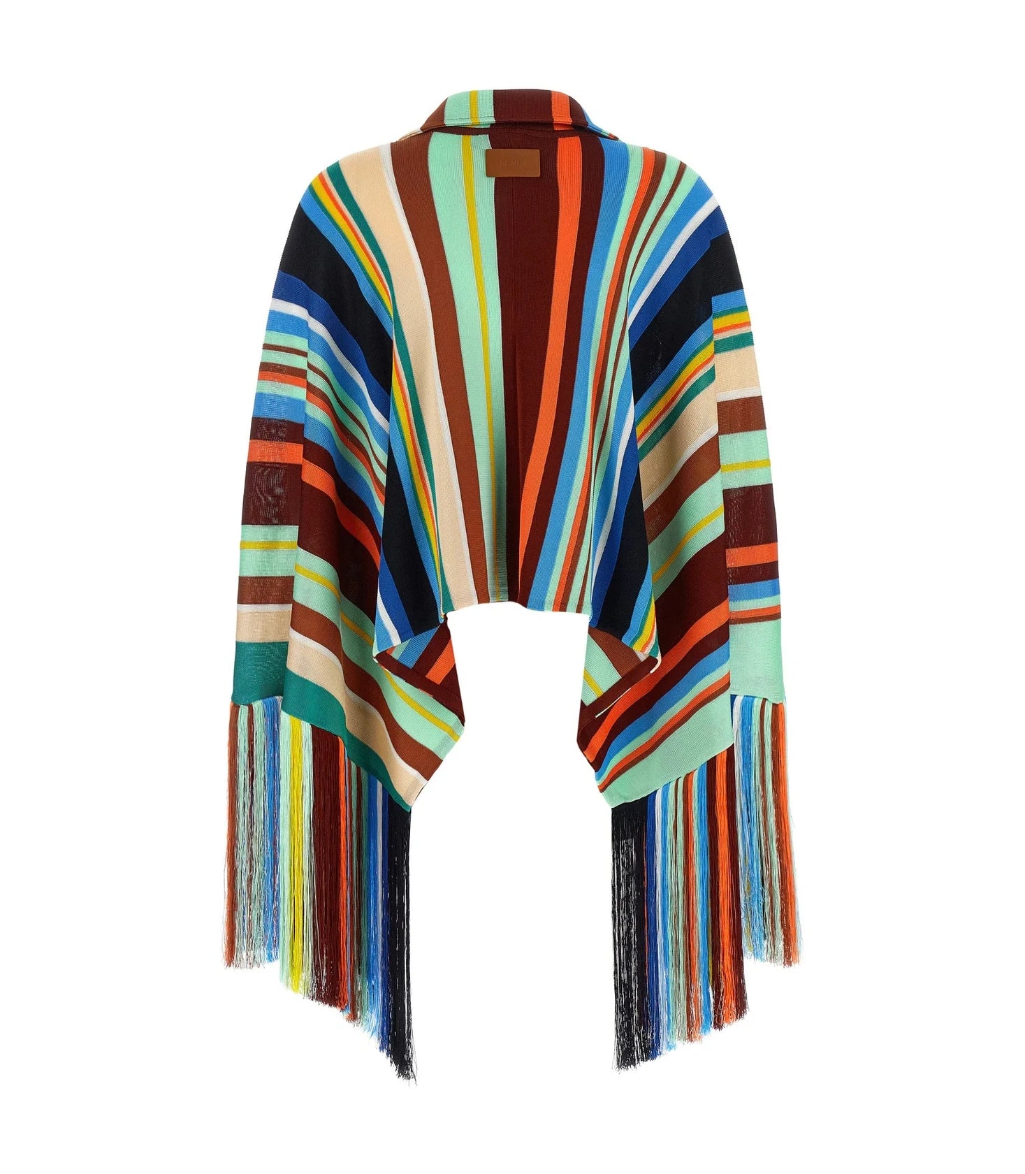 Fendi Wrap Coat in multicolor, Viscose — view 2