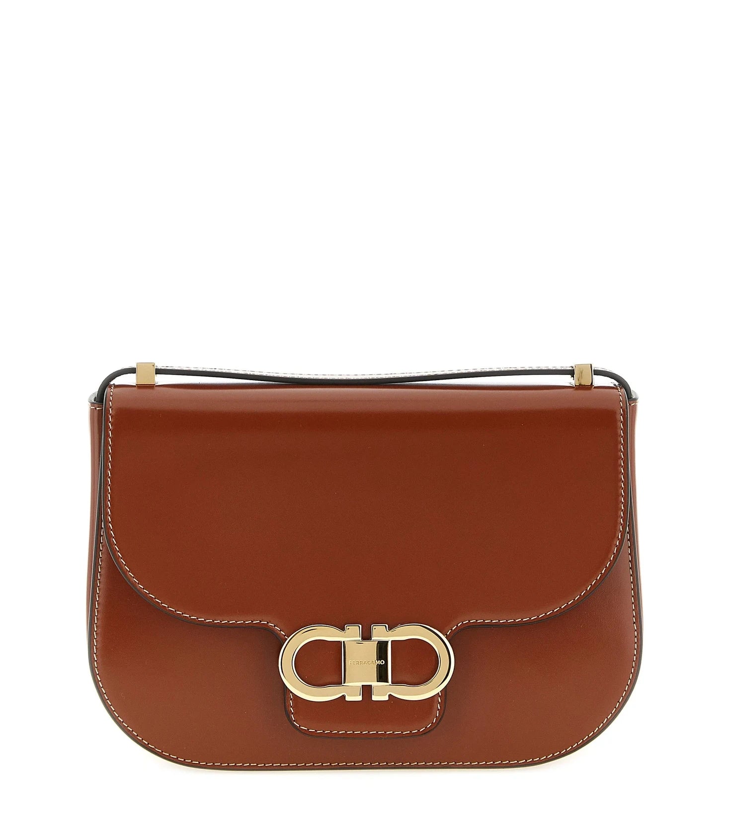 Ferragamo Cross Body Bag in brown, Calfskin Leather