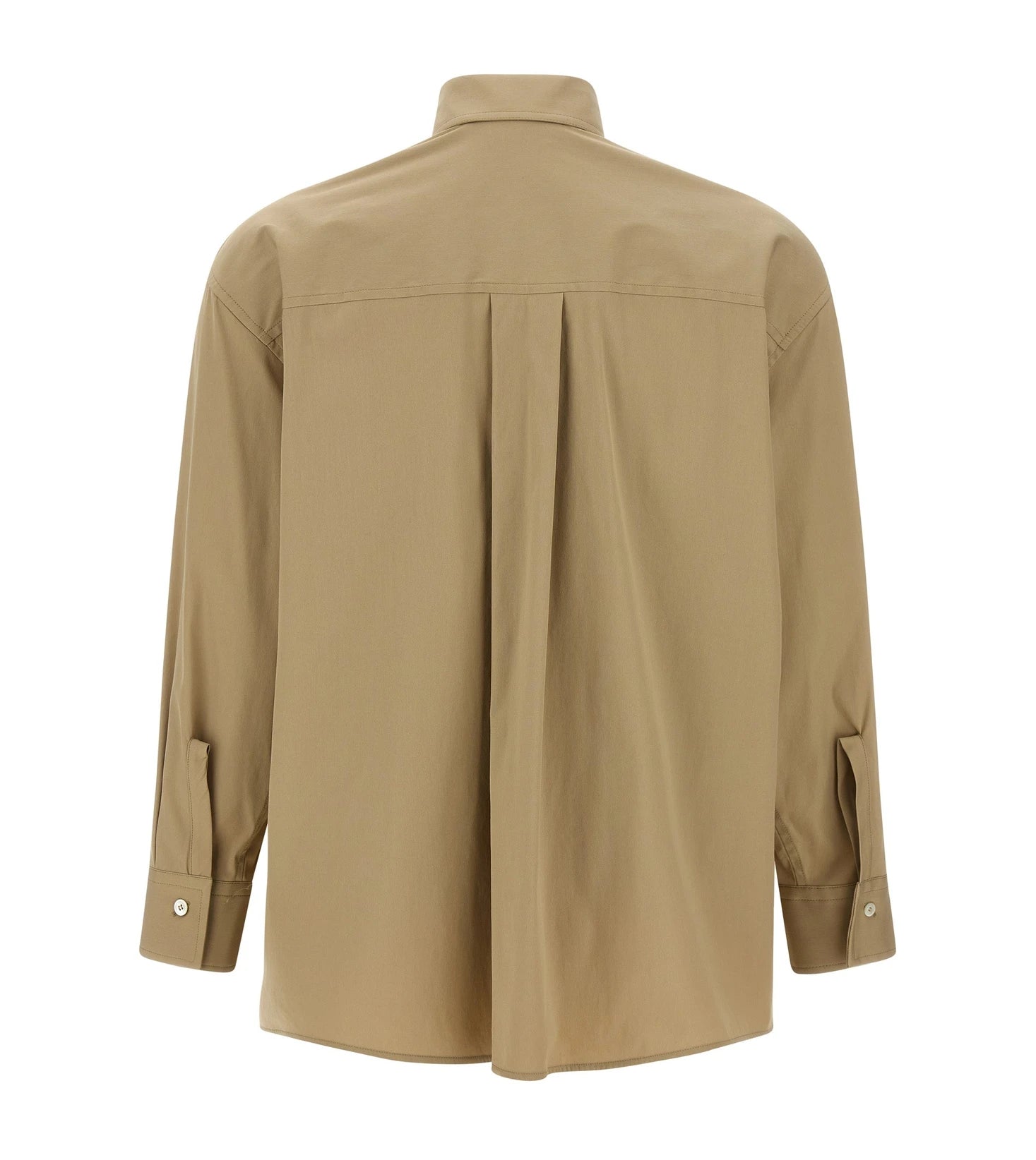 Ferragamo Dress Shirt in beige, Cotton — view 2